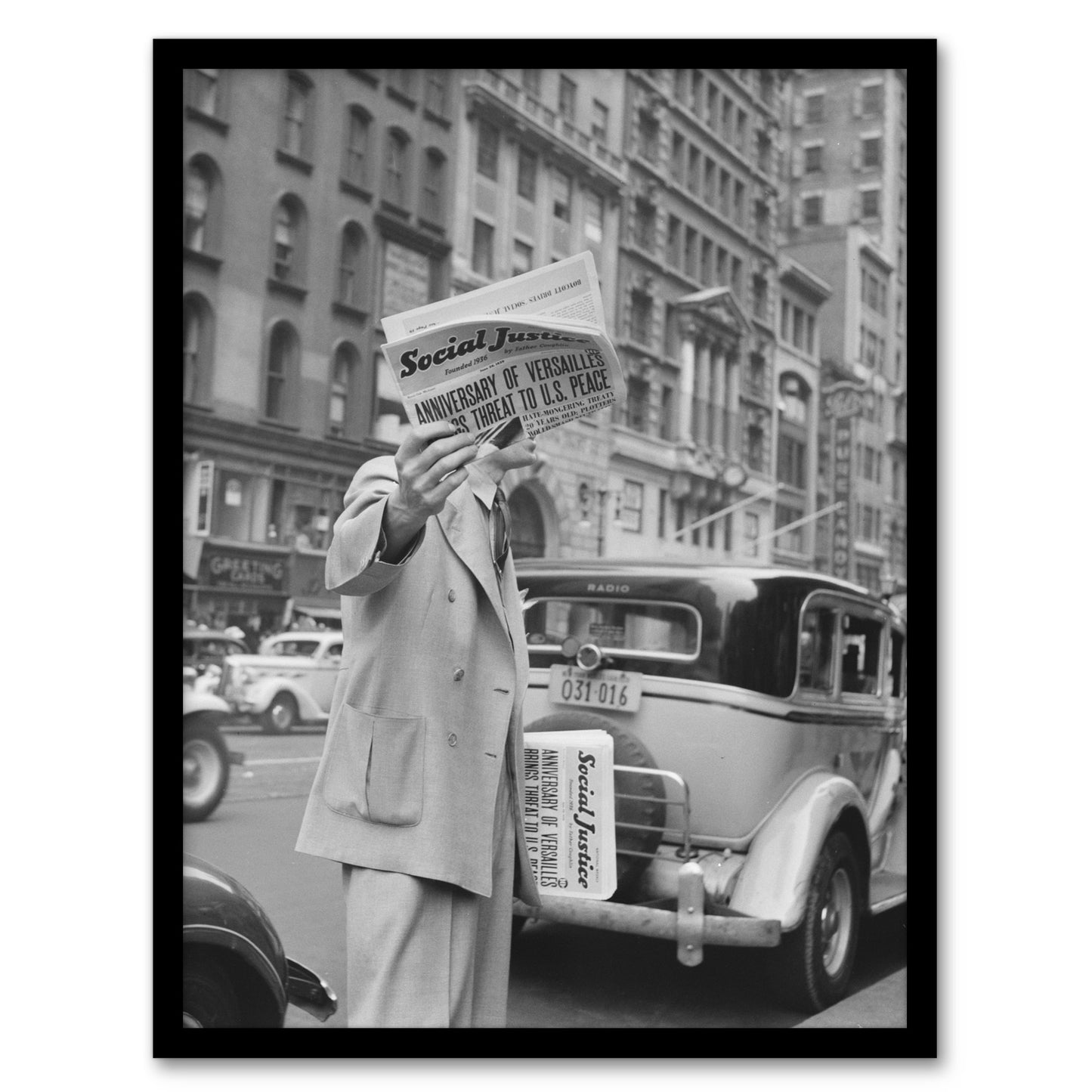 Dorothea Lange Social Justice Newsboy Photograph Framed Wall Art Print
