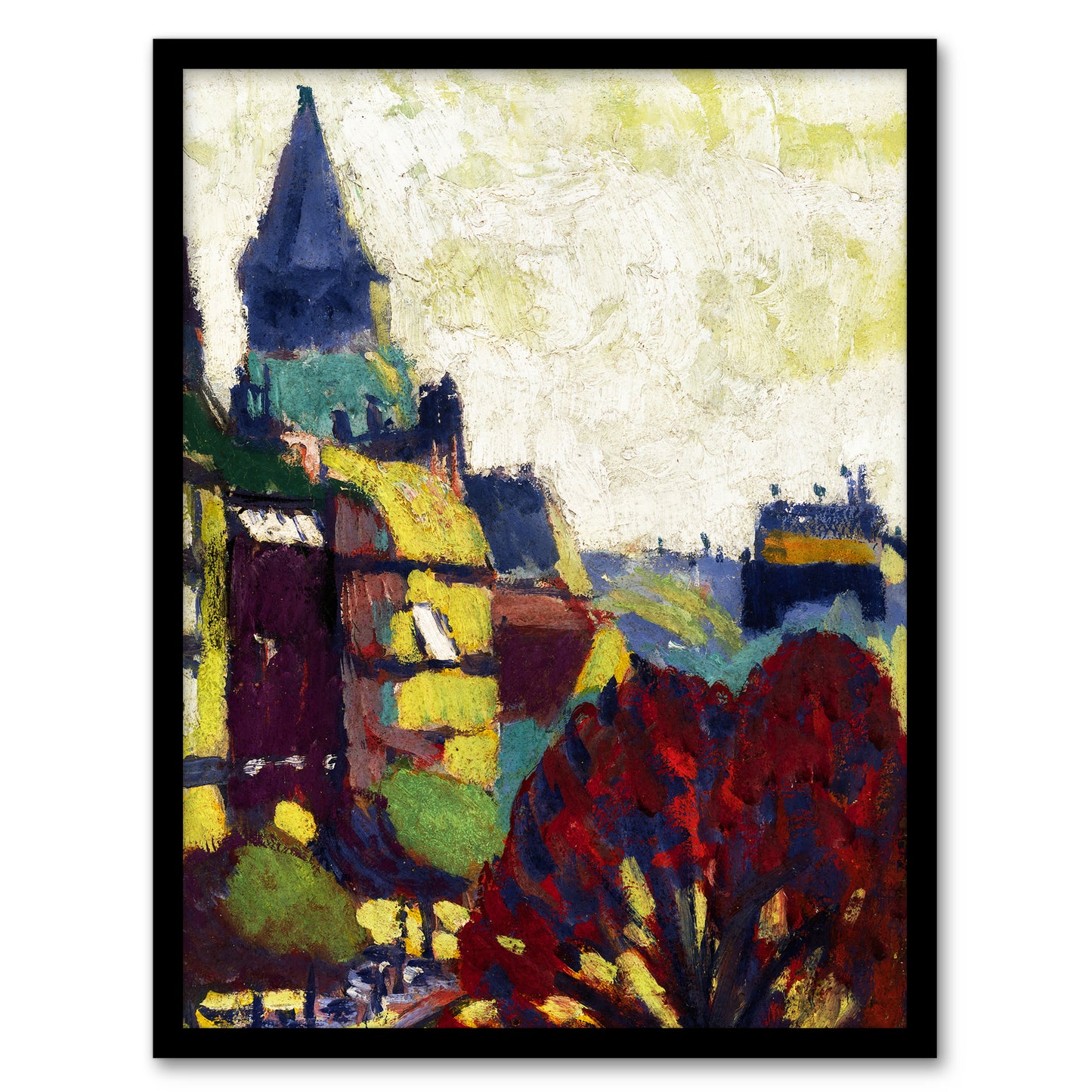 Henry Lyman Sayen St Germain Des Pres Abbey Framed Wall Art Picture Print