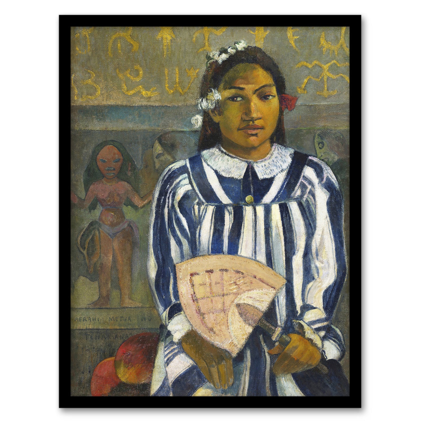 Paul Gauguin The Ancestors of Tehamana Oil Painting Framed Wall Art Print