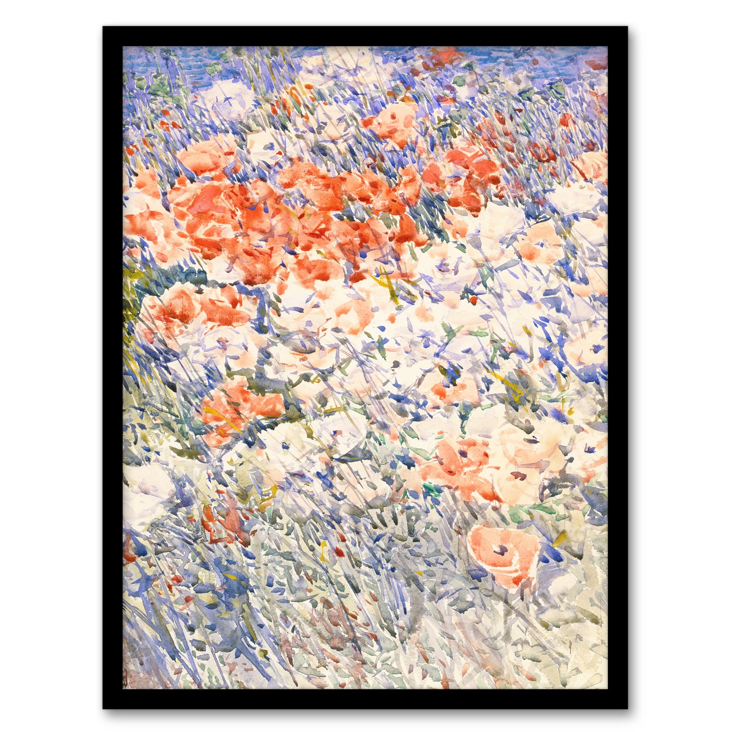 Childe Hassam Framed Wall Art Print The Island Garden Spring Flowers Home Décor