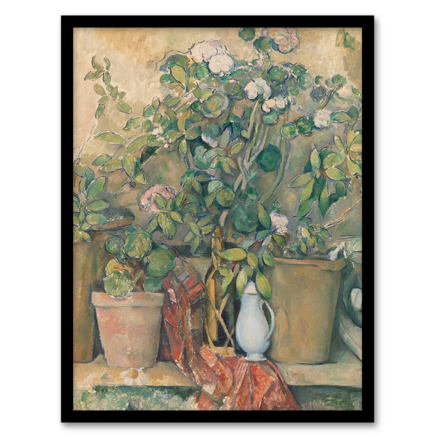 Paul Cezanne Framed Wall Art Print Terracotta Pots and Flowers Home Décor