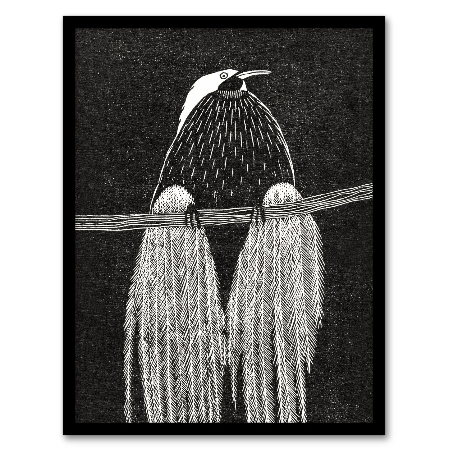 Samuel J De Mesquita Framed Wall Art Print Stylised Bird of Paradise Home Décor