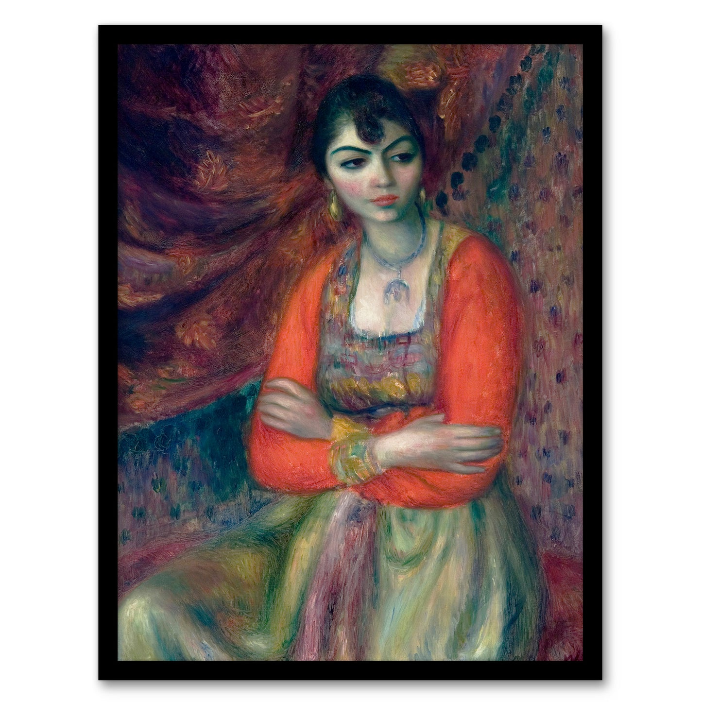 William James Glackens Framed Wall Art Print Armenian Girl Portrait Home Décor
