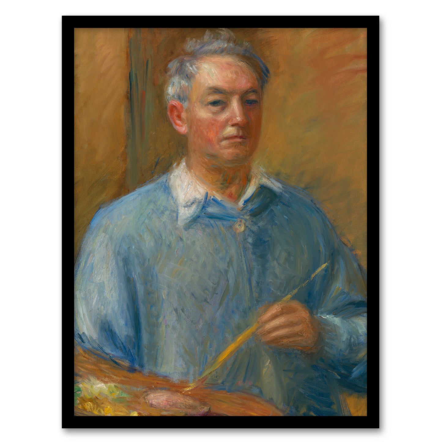 William James Glackens Framed Wall Art Print Artist Self Portrait Home Décor
