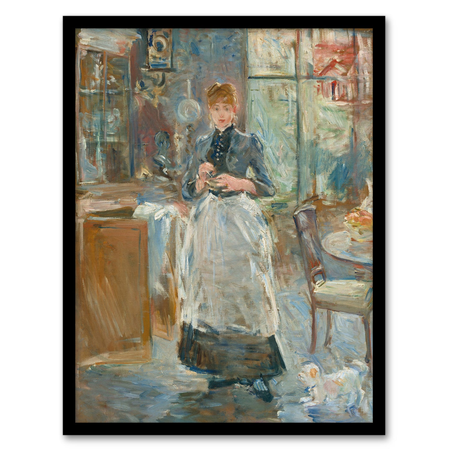 In the Dining Room Oil Painting Morisot Framed Wall Art Print