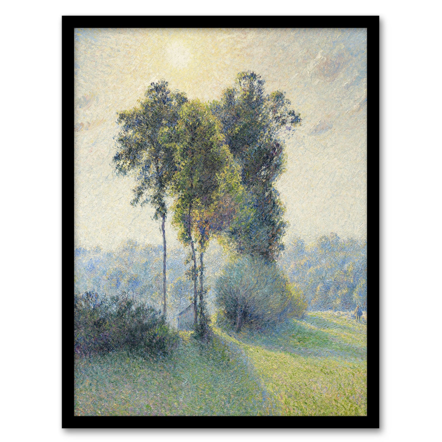 Sunset Landscape at Saint Charles Pissarro Framed Wall Art Print