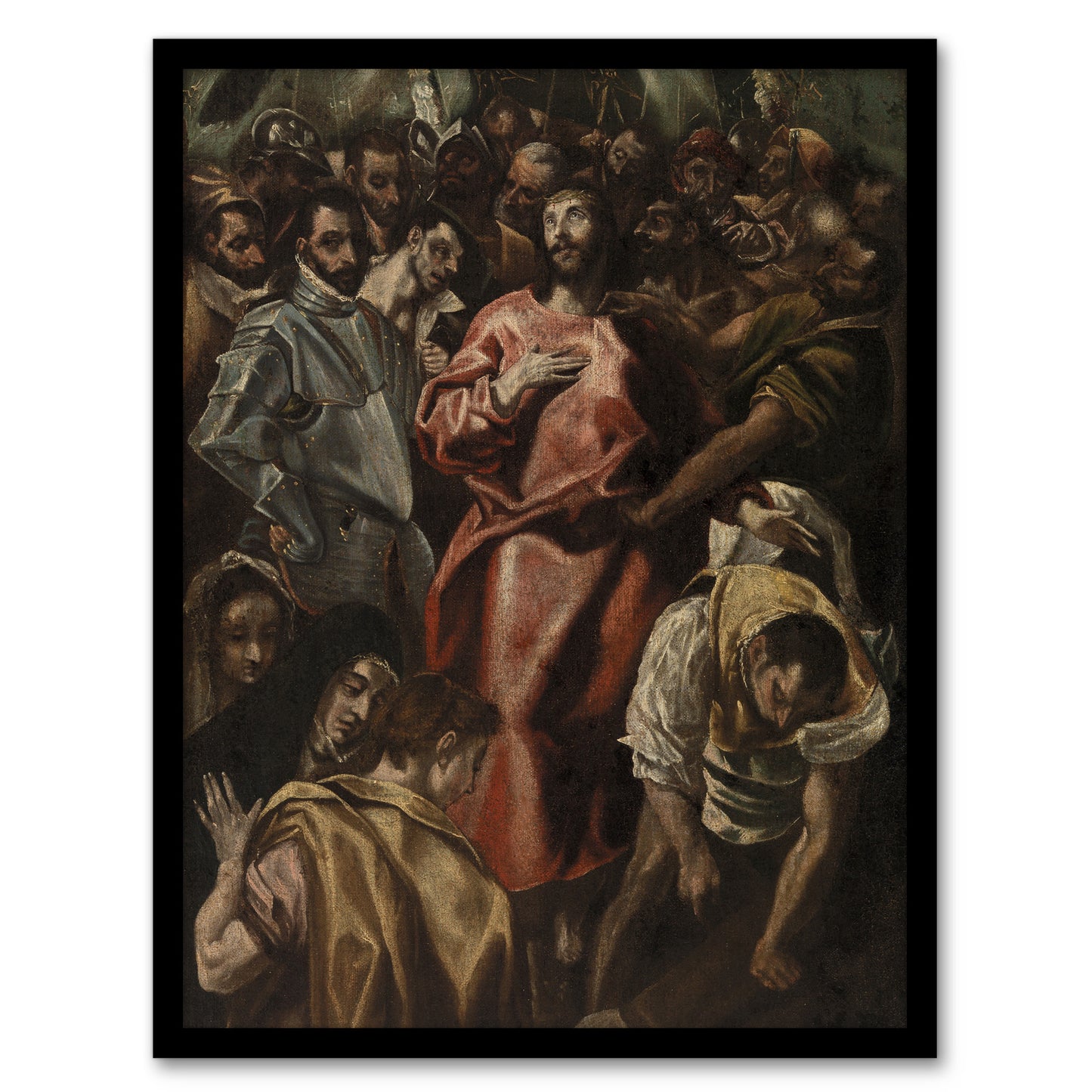 Espolio The Disrobing of Jesus Christ El Greco Framed Wall Art Print