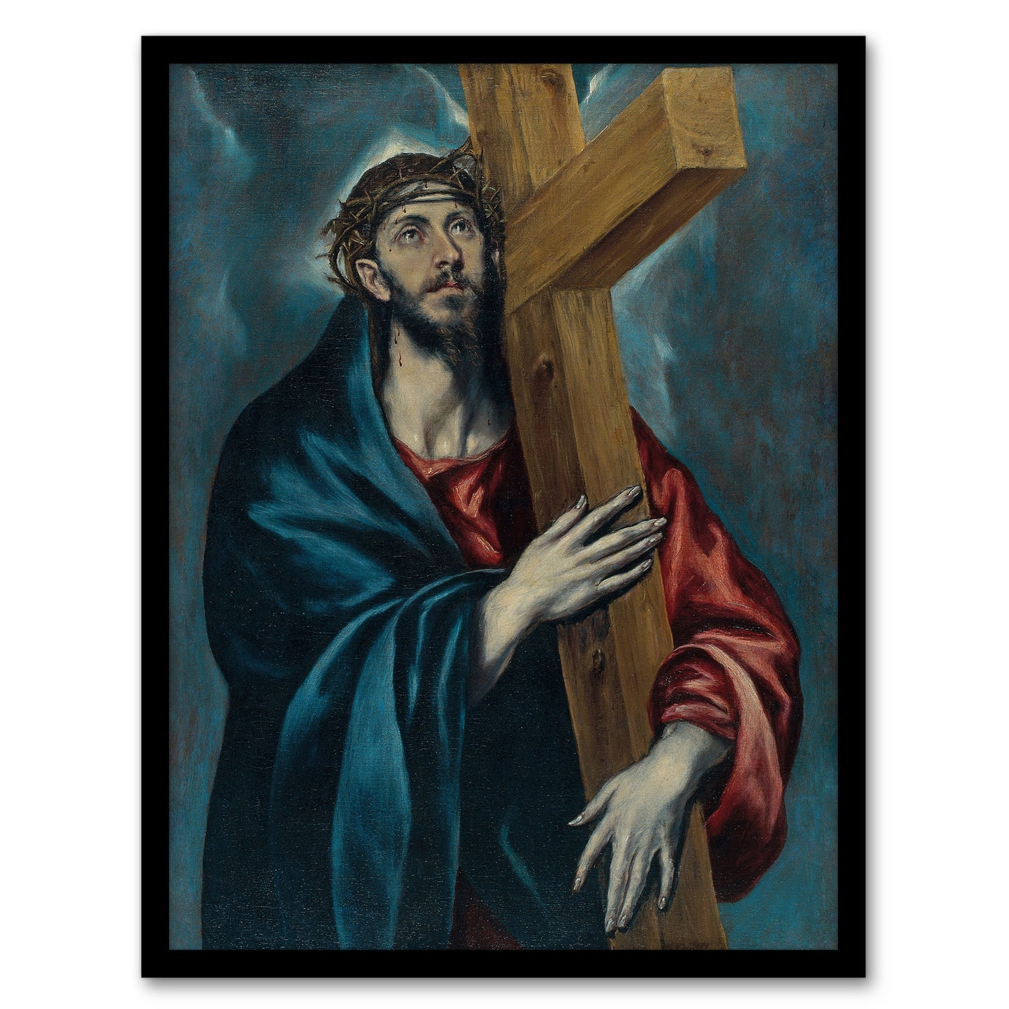 Jesus Christ Carrying The Cross El Greco Framed Wall Art Print
