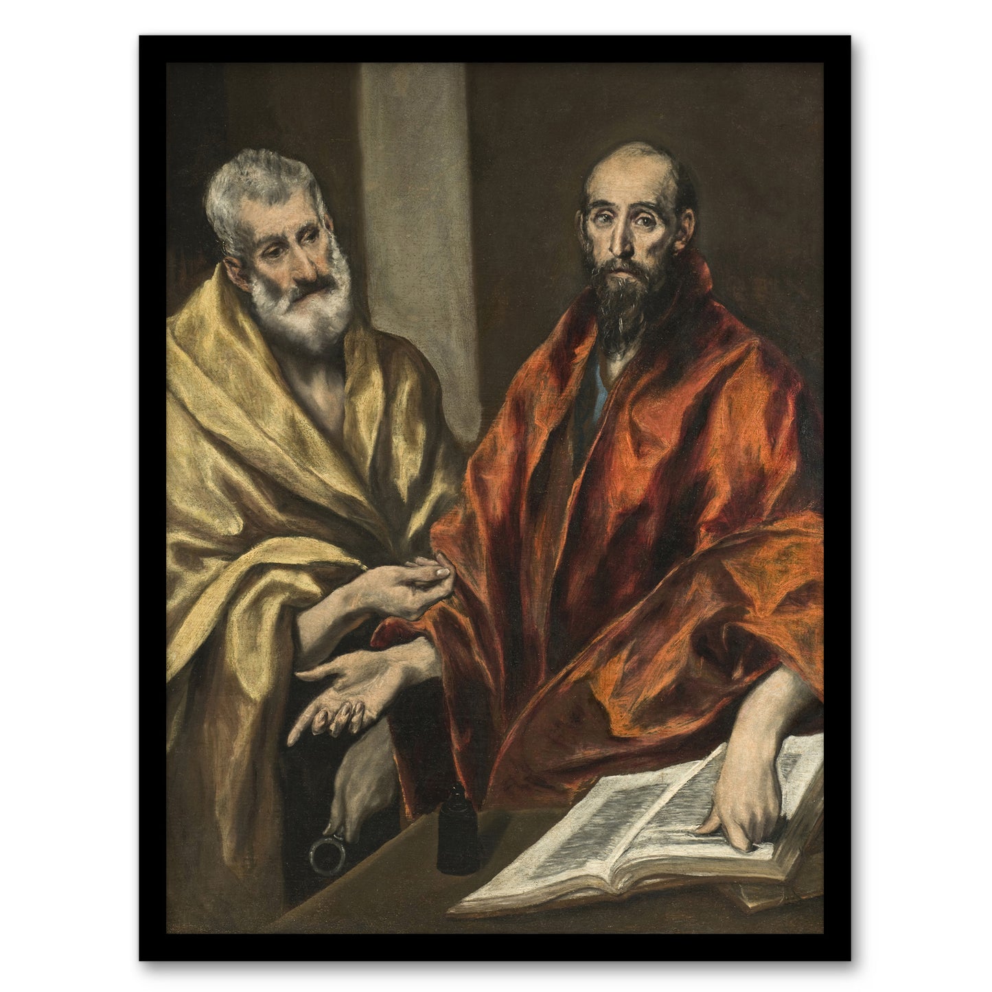 Portrait of Saint Peter and Saint Paul El Greco Framed Wall Art Print