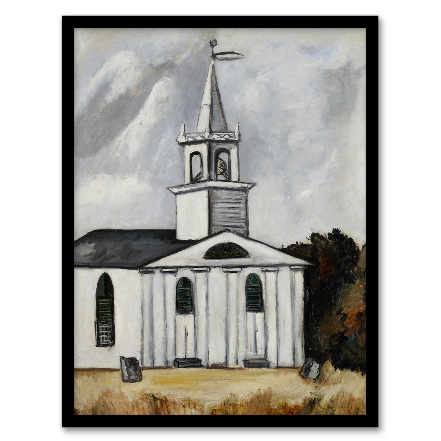 Church at Head Tide Maine Marsden Hartley Framed Wall Art Print