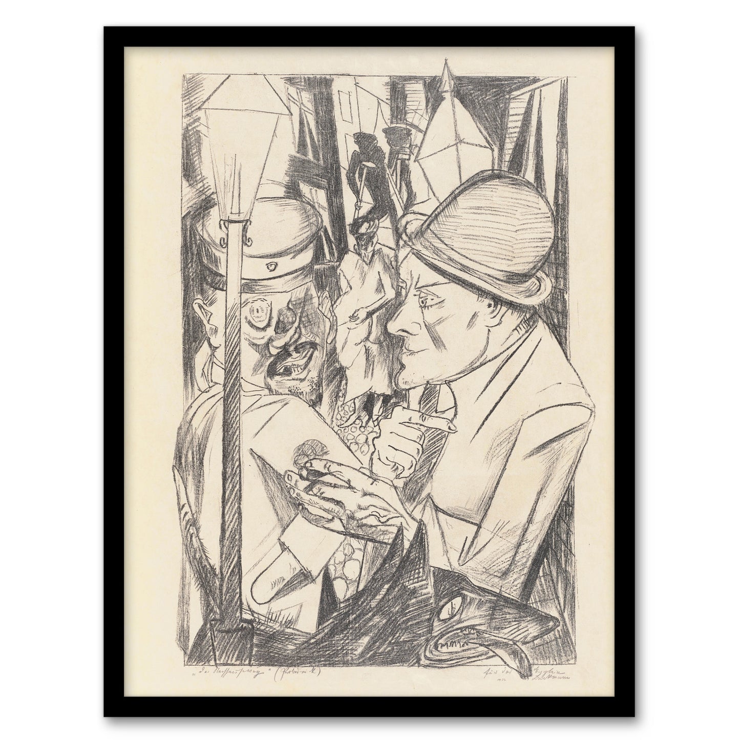War Veteran The Way Home Max Beckmann Framed Wall Art Print