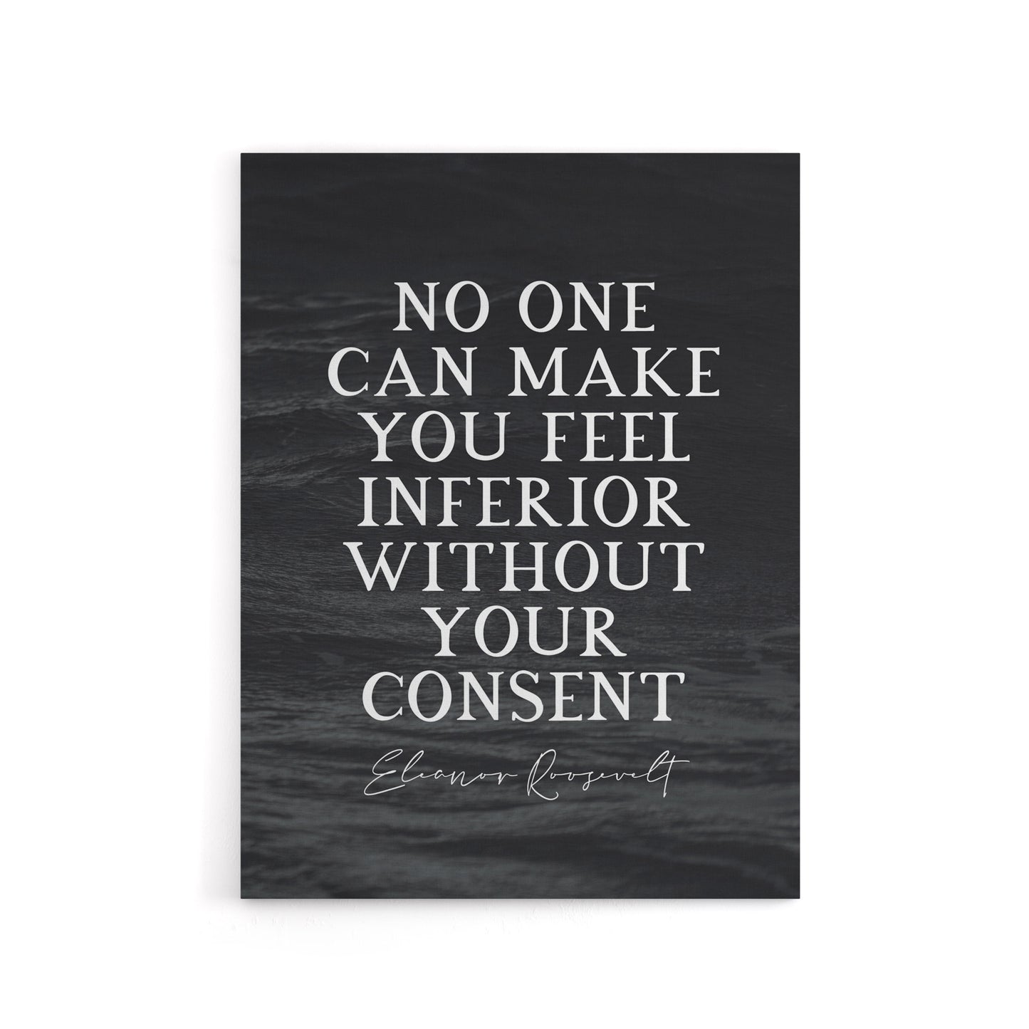 Eleanor Roosevelt Slate Quote Canvas Wall Art Print