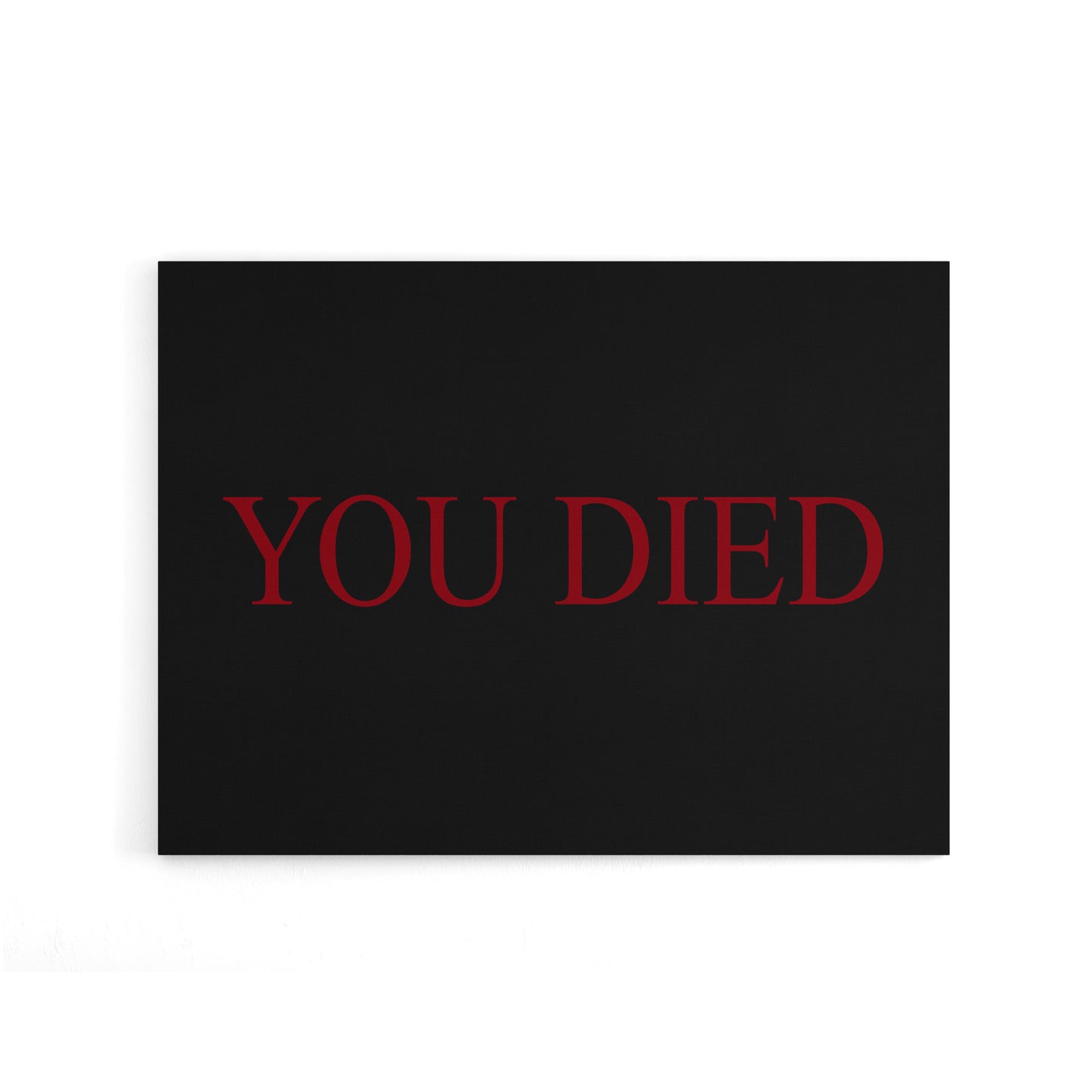 E Sports You Died Souls Video Game Over Canvas Wall Art Print