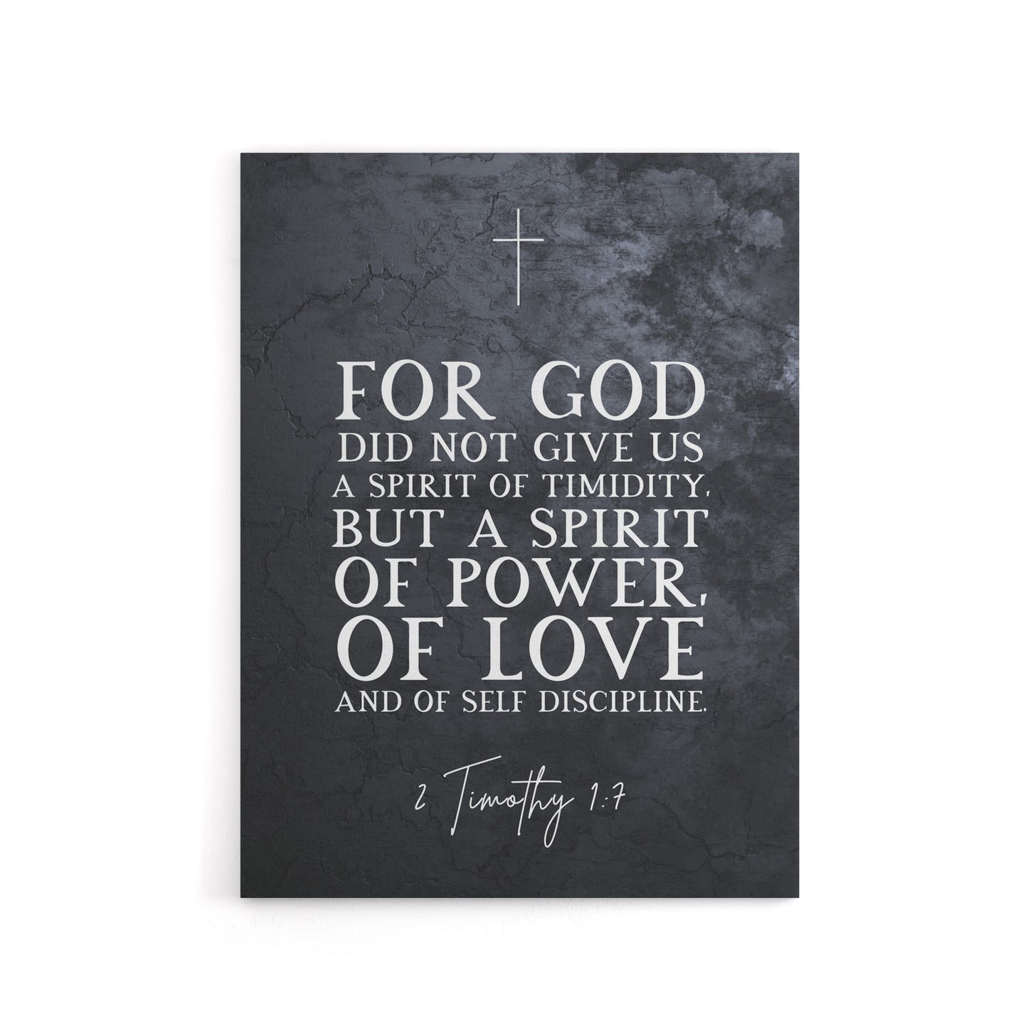 Timothy 1 7 Spirit Of Power Love Bible Quote Canvas Wall Art Print