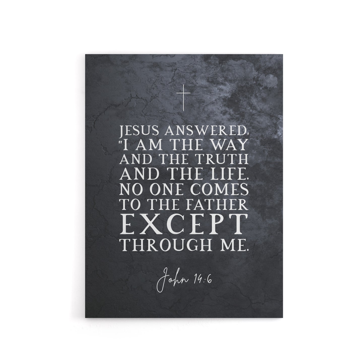 John 14 6 Jesus I Am The Way Truth Bible Quote Canvas Wall Art Print