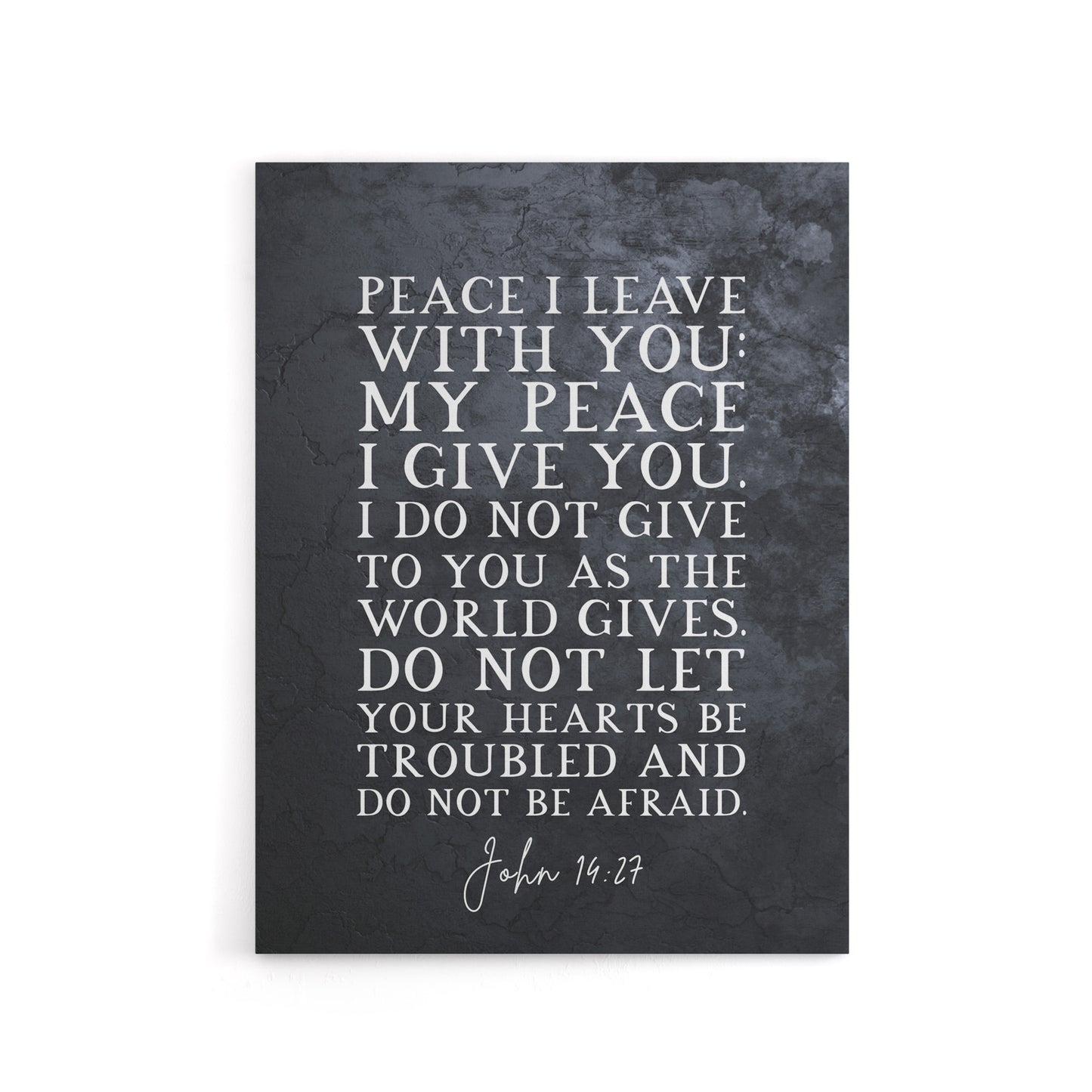 John 14 27 Peace I Leave With You Bible Quote Canvas Wall Art Print