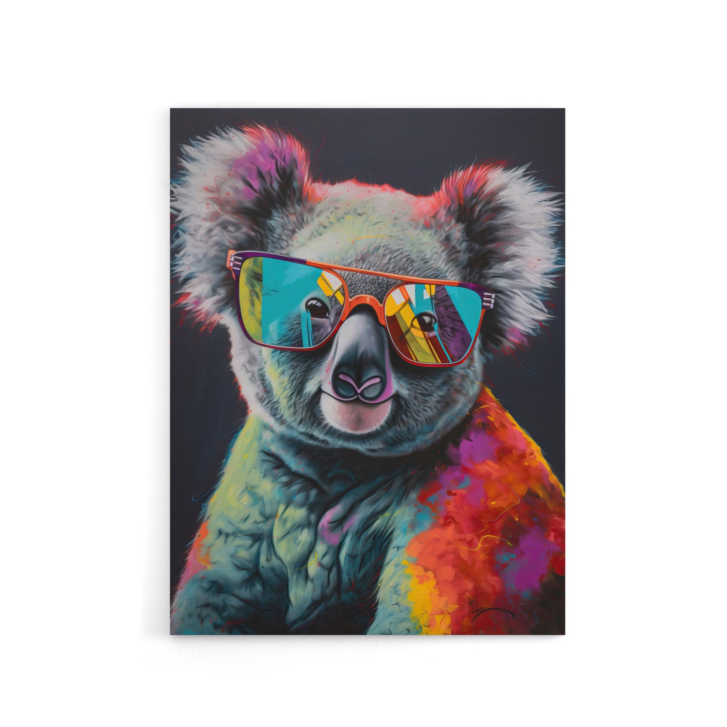 Koala Bear With Sunglasses Modern Canvas Wall Art Print