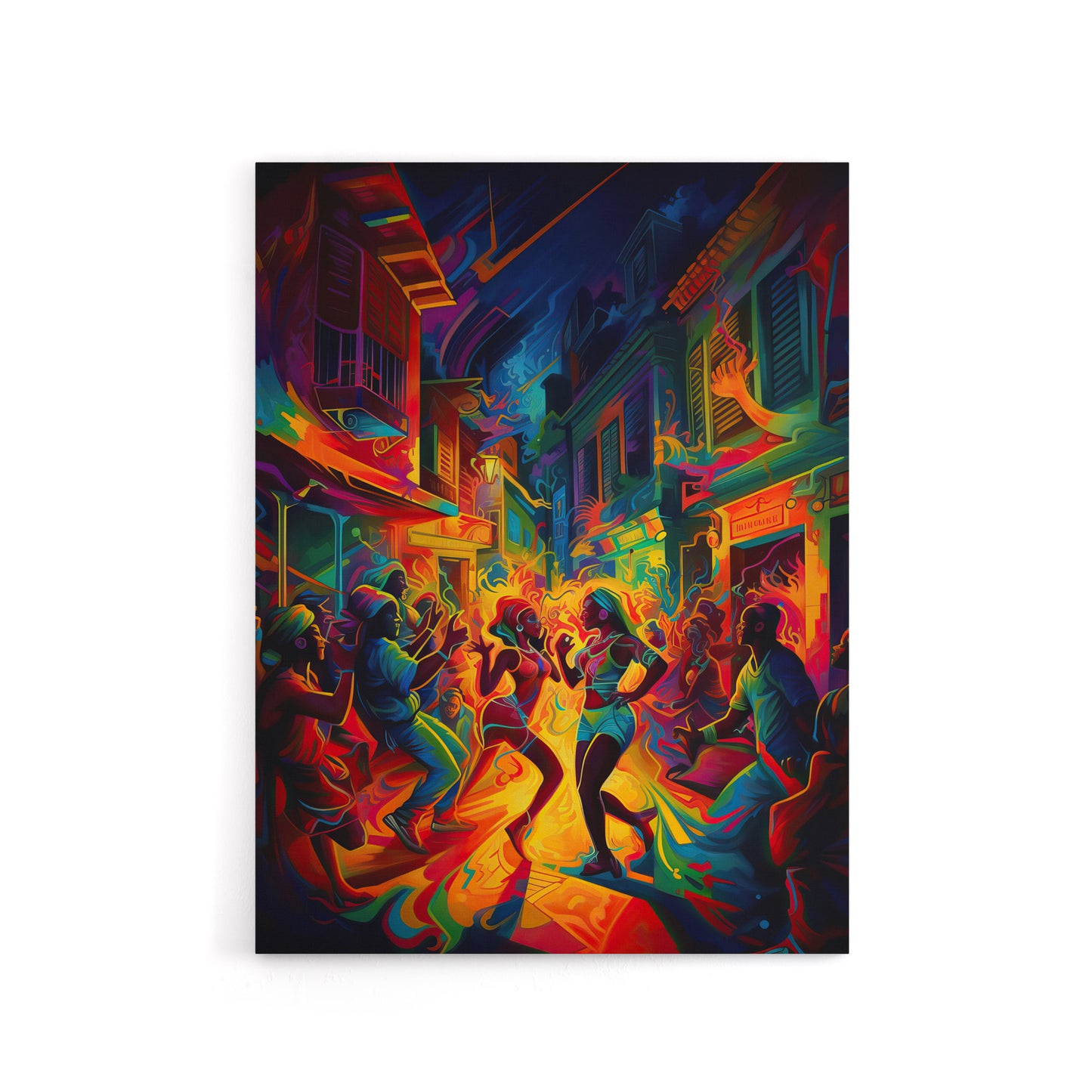 Reggaeton Music Urban Street Dance Canvas Wall Art Print