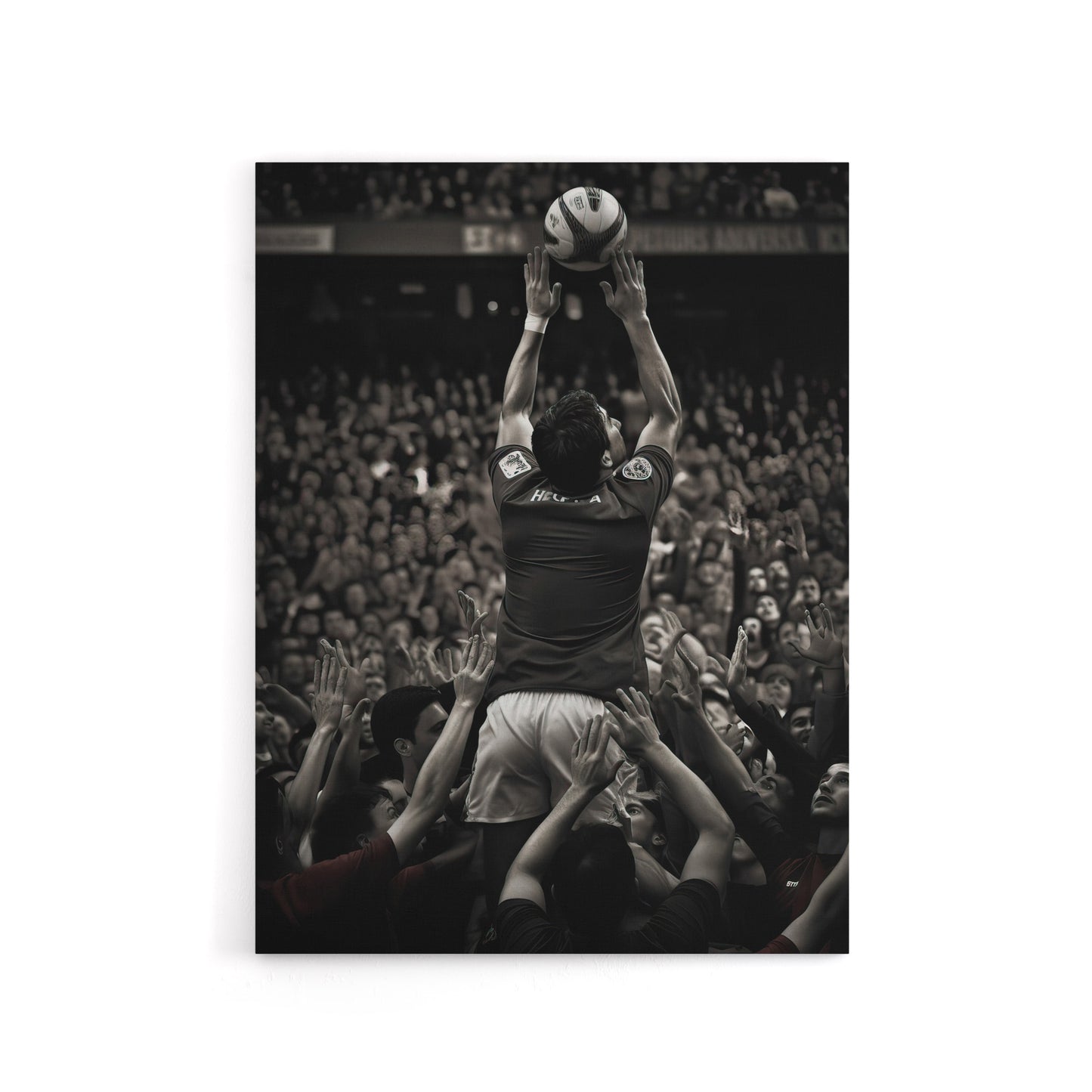 Rugby Sport Lineout Catch Canvas Wall Art Print