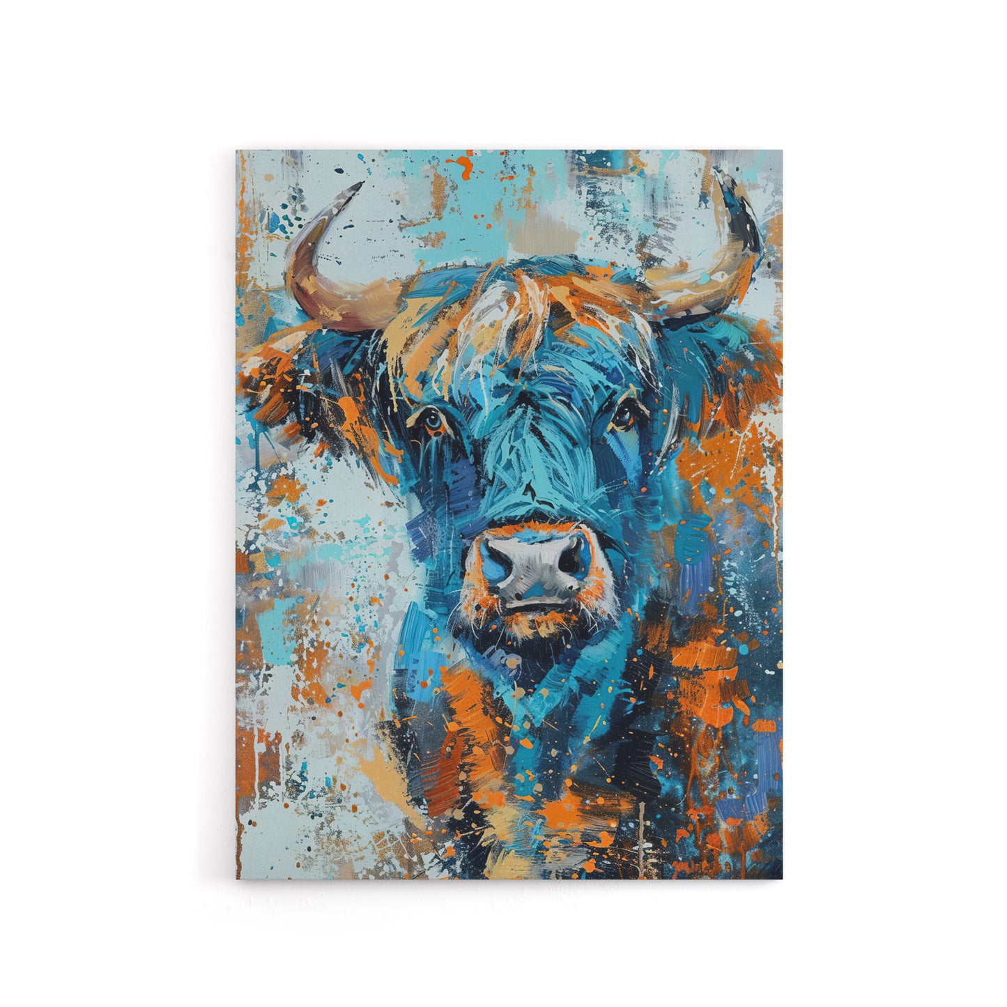 Highland Cow Scottish Hairy Coo Canvas Wall Art Print