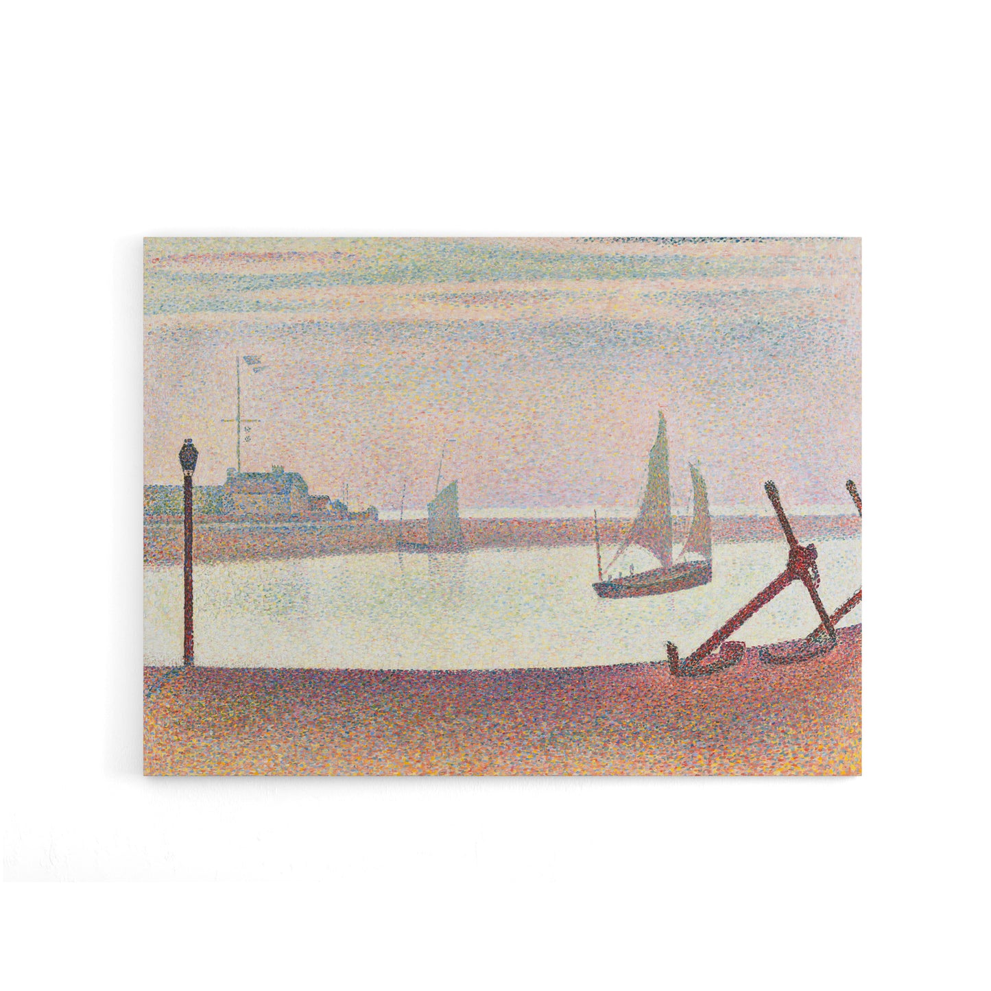 Georges Seurat The Channel At Gravelines Canvas Wall Art Print