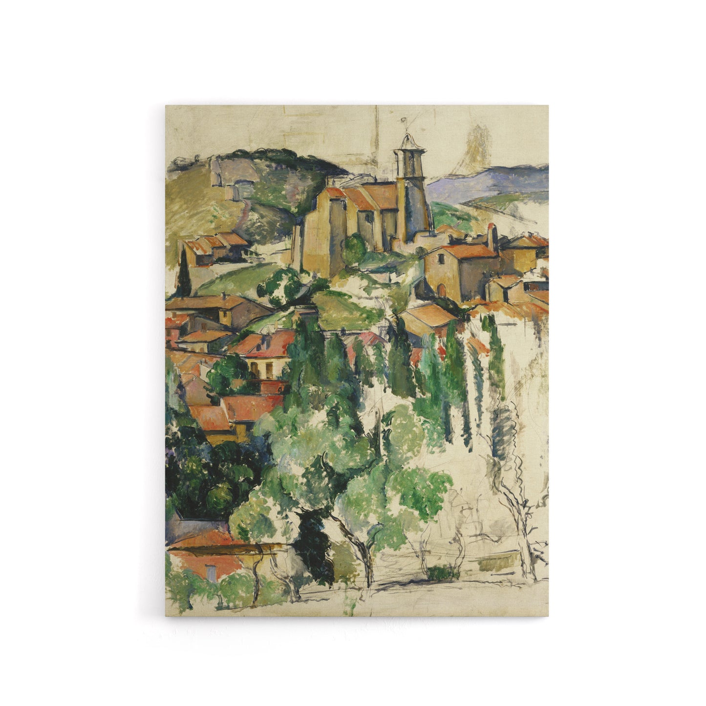 Paul Cezanne The Village Of Gardanne Canvas Wall Art Print
