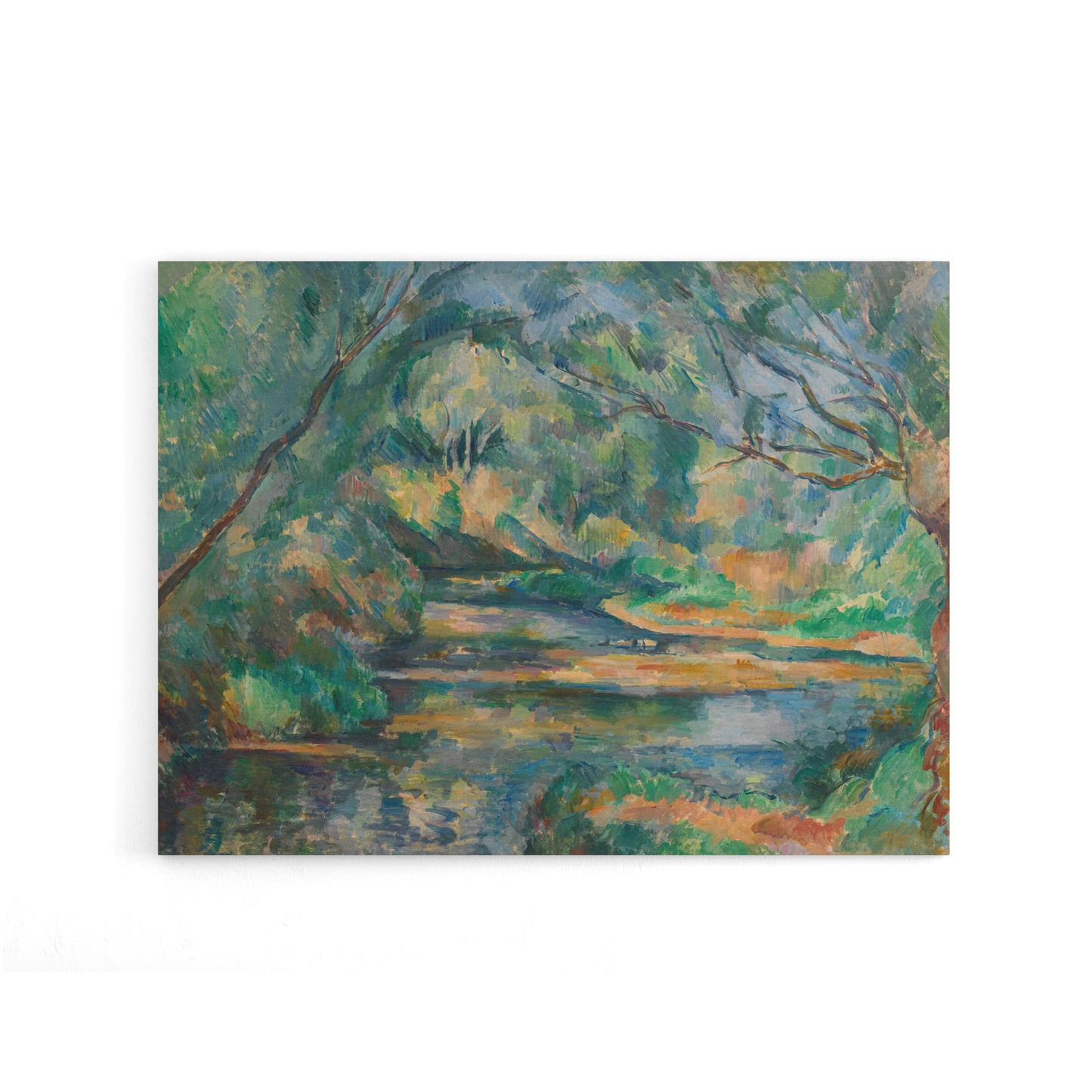 Cezanne The Brook River Landscape Canvas Wall Art Print