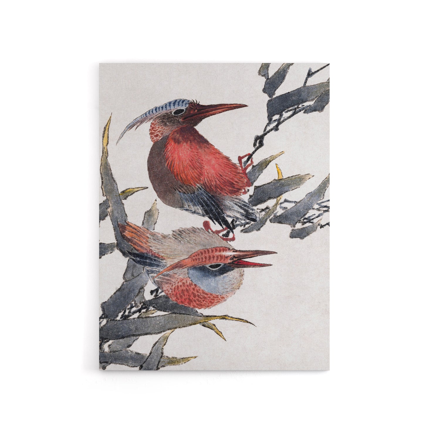 Album of Sketches Birds 1841 Canvas Wall Art Print Hokusai