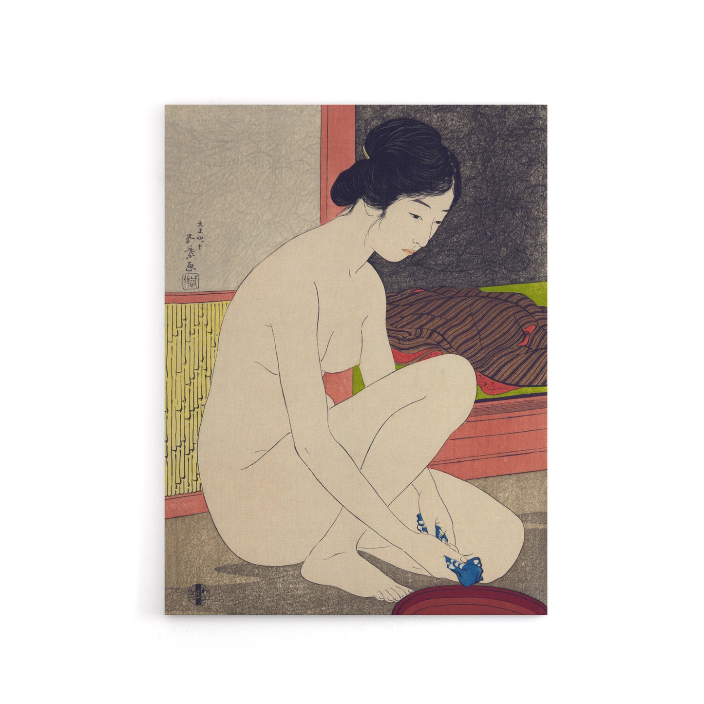 Woman After Bath Portrait Canvas Wall Art Print Goyo Hashiguchi