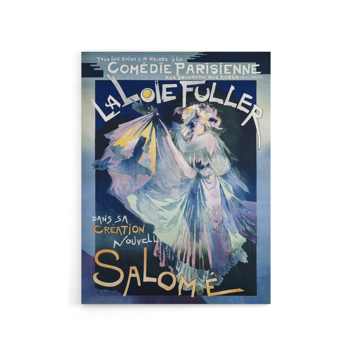 Salome Ballet Vintage Advert Canvas Wall Art Print Georges Feure