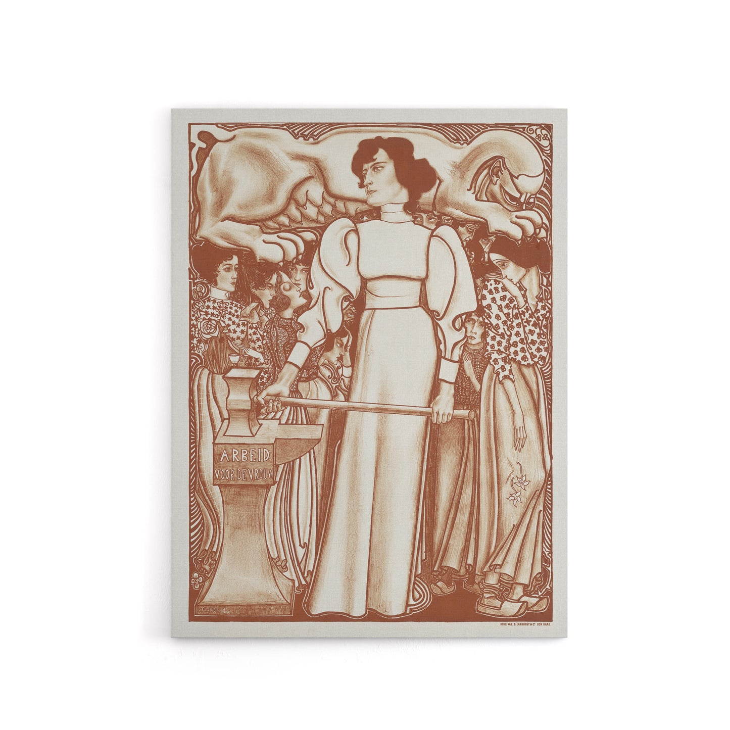 Work for Women Exhibition Poster Canvas Wall Art Print Jan Toorop