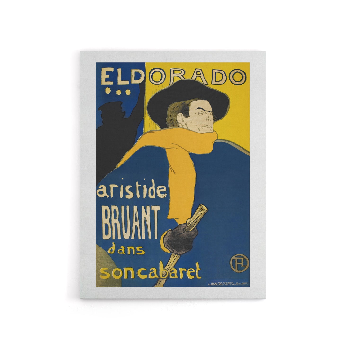Eldorado Aristide Bruant Canvas Wall Art Print Toulouse Lautrec