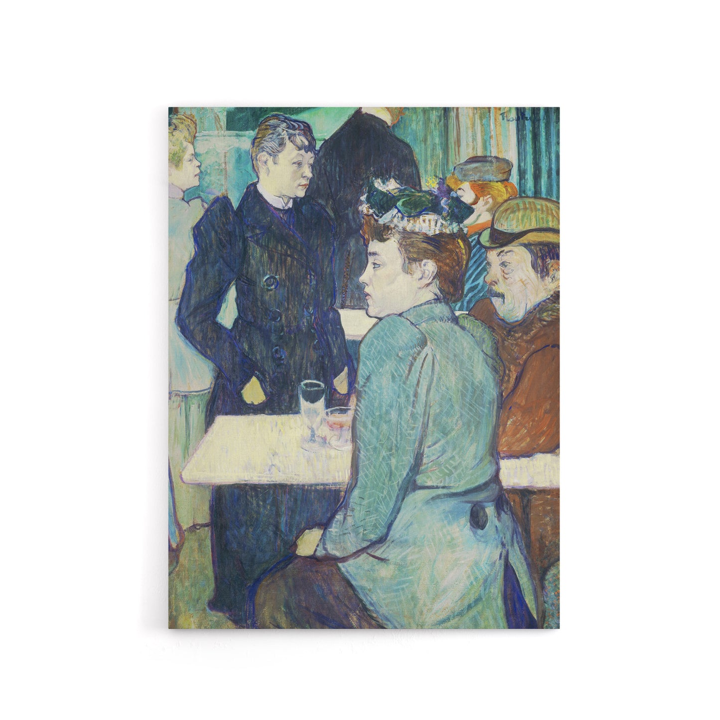 Corner in Moulin de la Galette Canvas Wall Art Print Lautrec