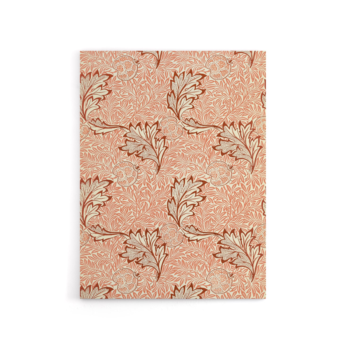 Apple and Leaves Pattern Canvas Wall Art Print William Morris