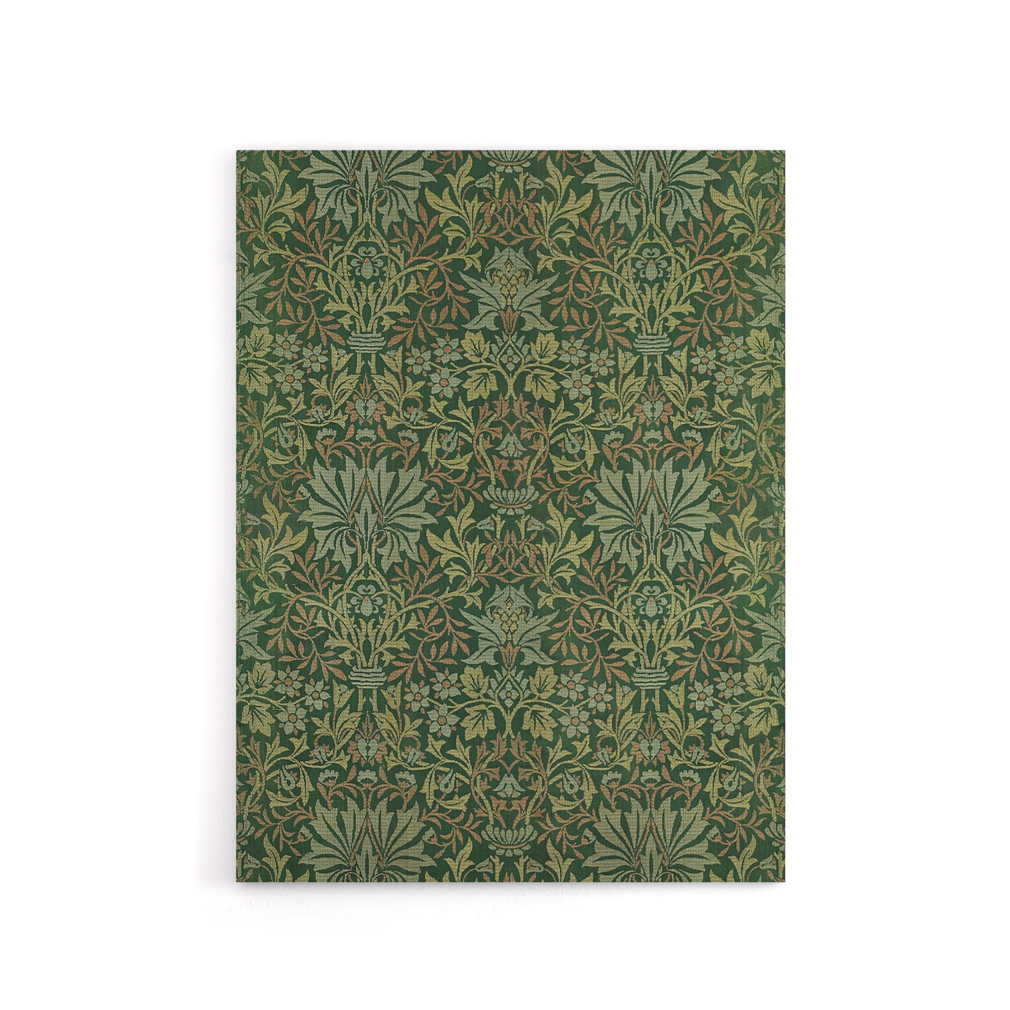 Flower Garden Textile Pattern Canvas Wall Art Print W. Morris