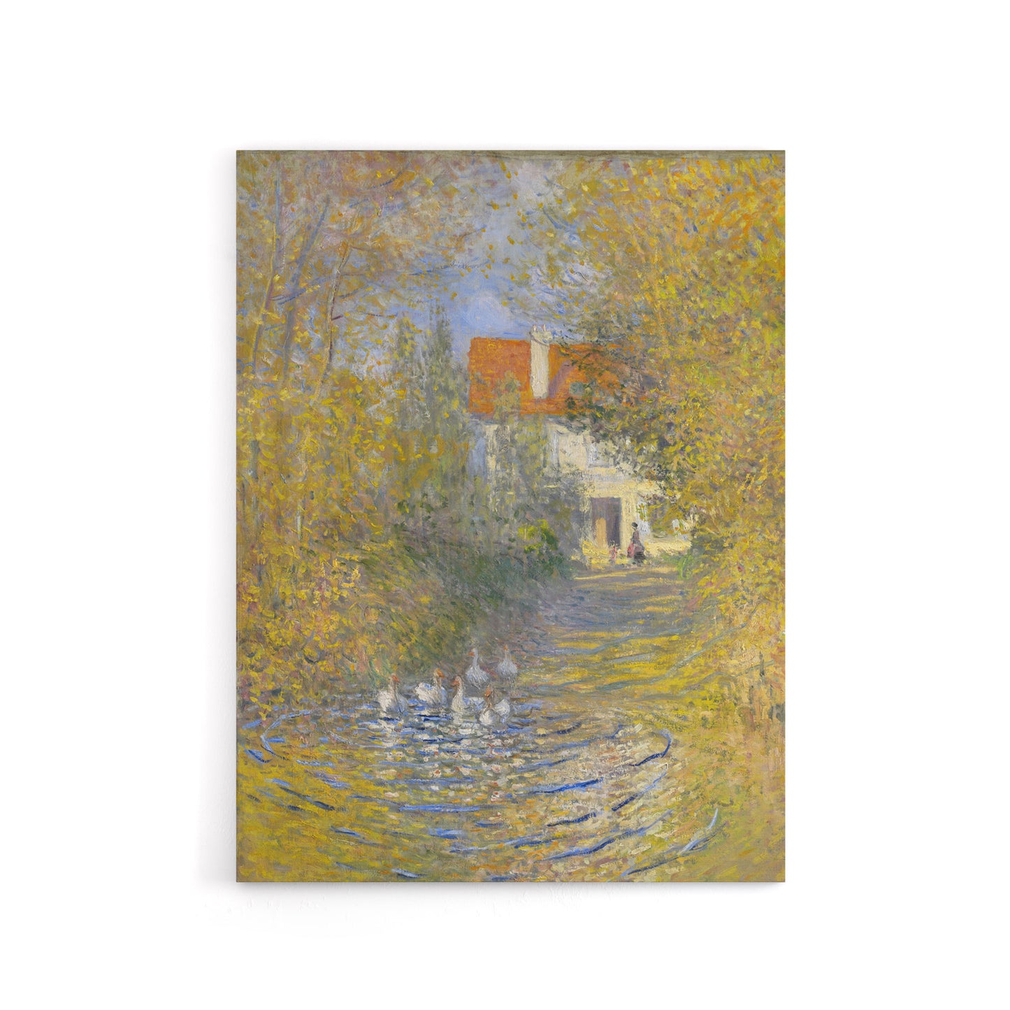 The Geese Impressionist Painting Monet Vintage Canvas Wall Art