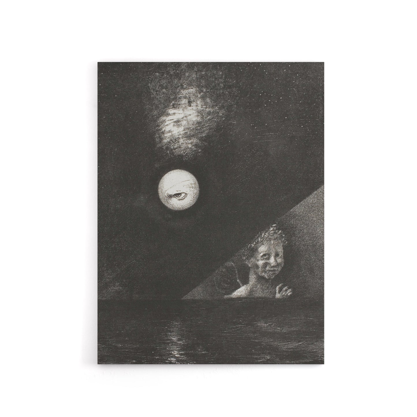 Angel of Certitude and Questioning Eye Redon Canvas Wall Art