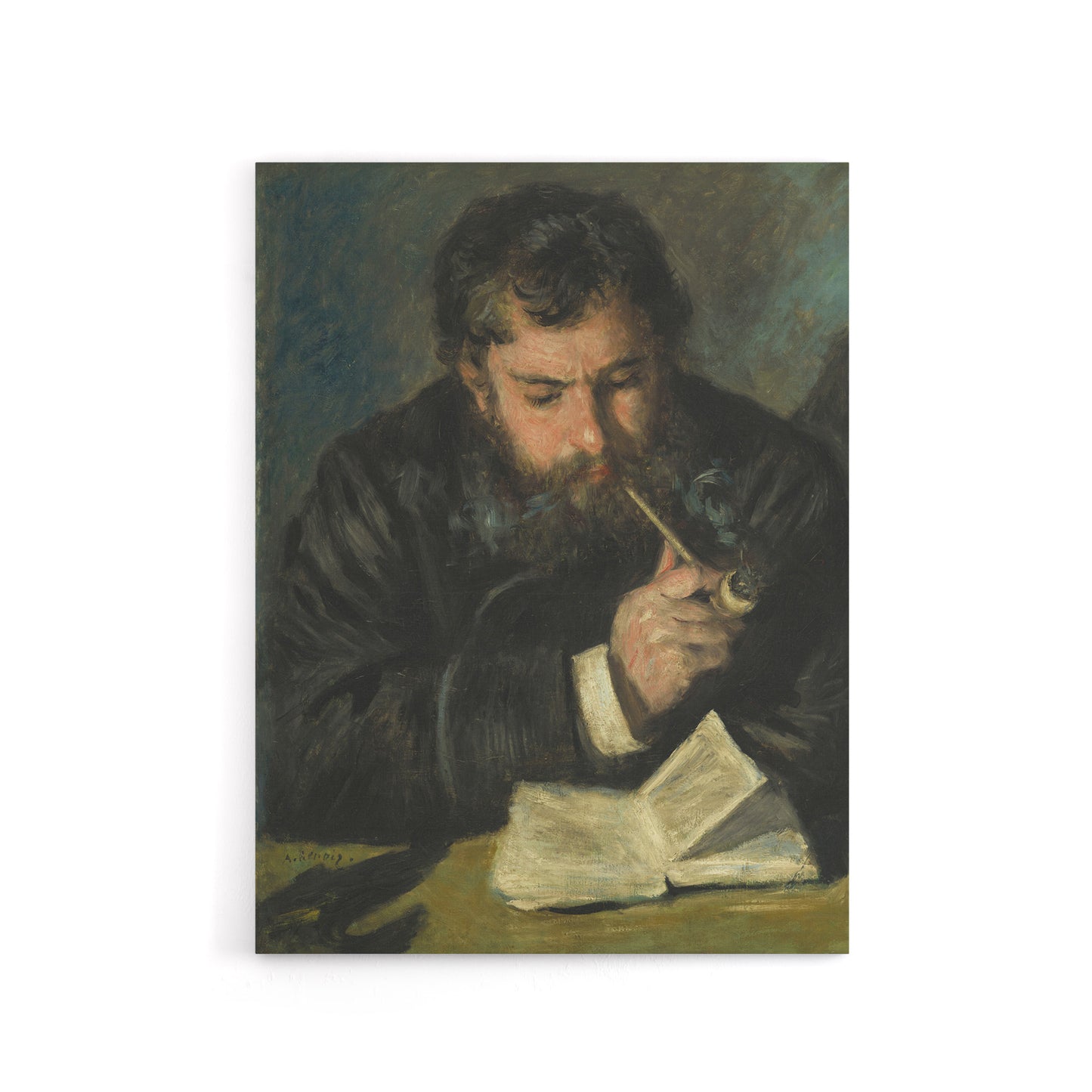 Claude Monet Portrait Renoir Vintage Canvas Wall Art