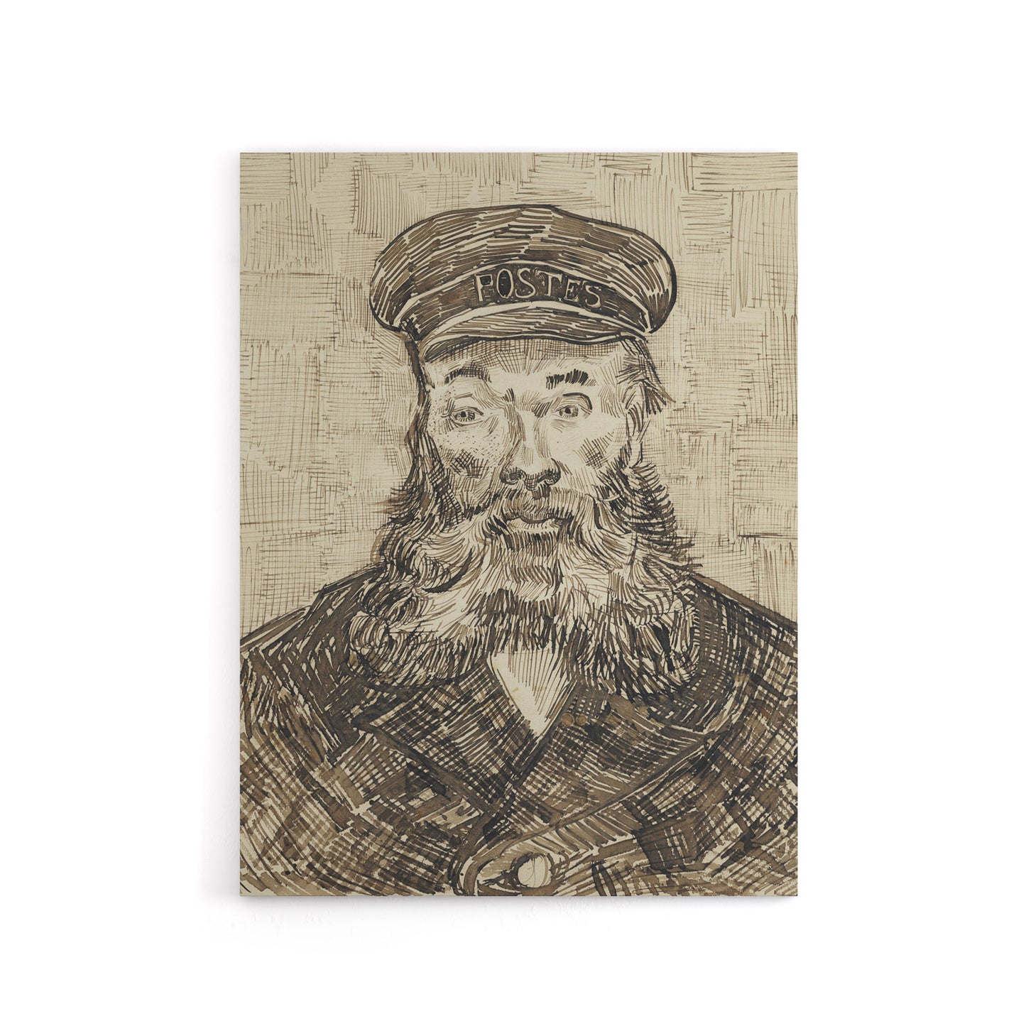 Sketch Portrait Joseph Roulin Van Gogh Vintage Canvas Wall Art