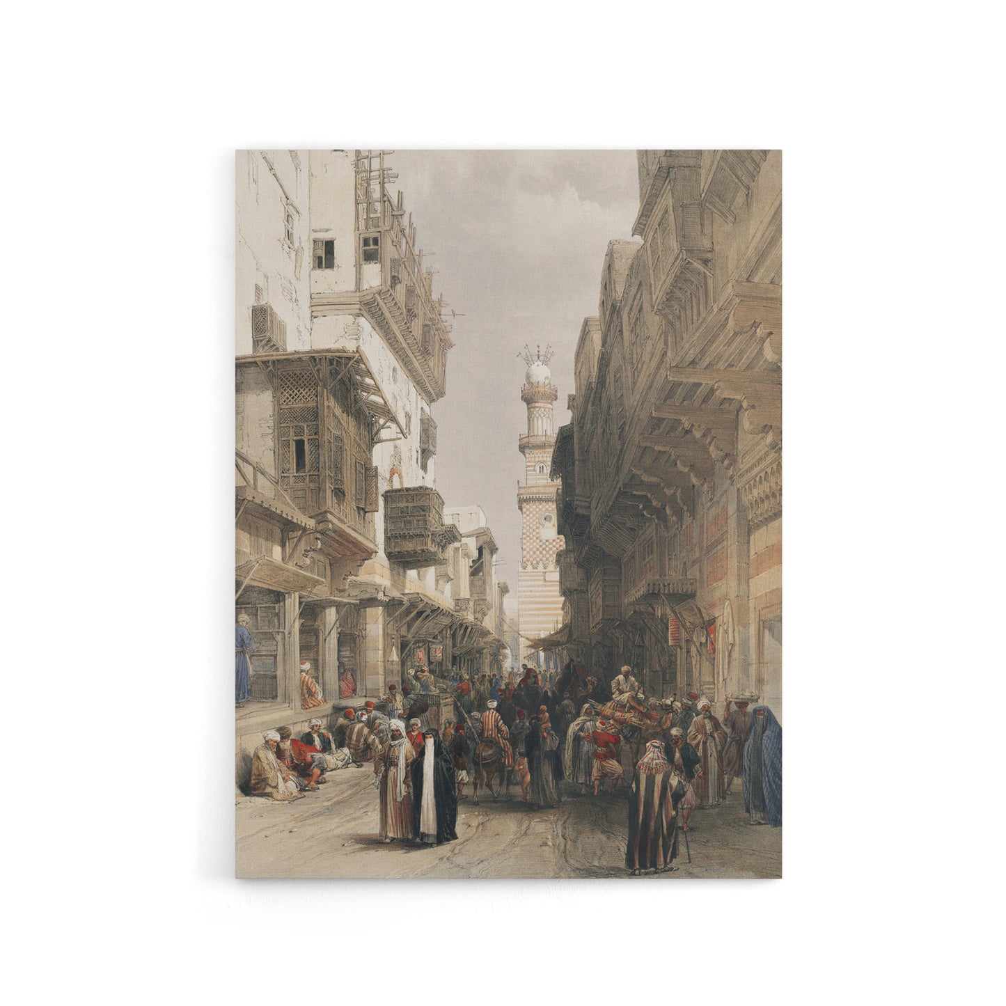 Mosque El Mooristan Cairo D. Roberts Vintage Canvas Wall Art