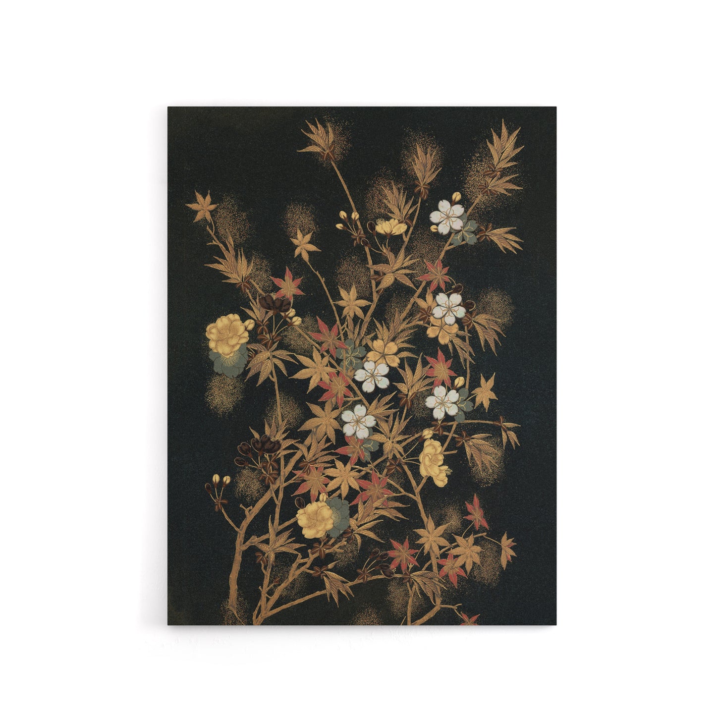Japanese Autumn Flowers G A Audsley Vintage Canvas Wall Art