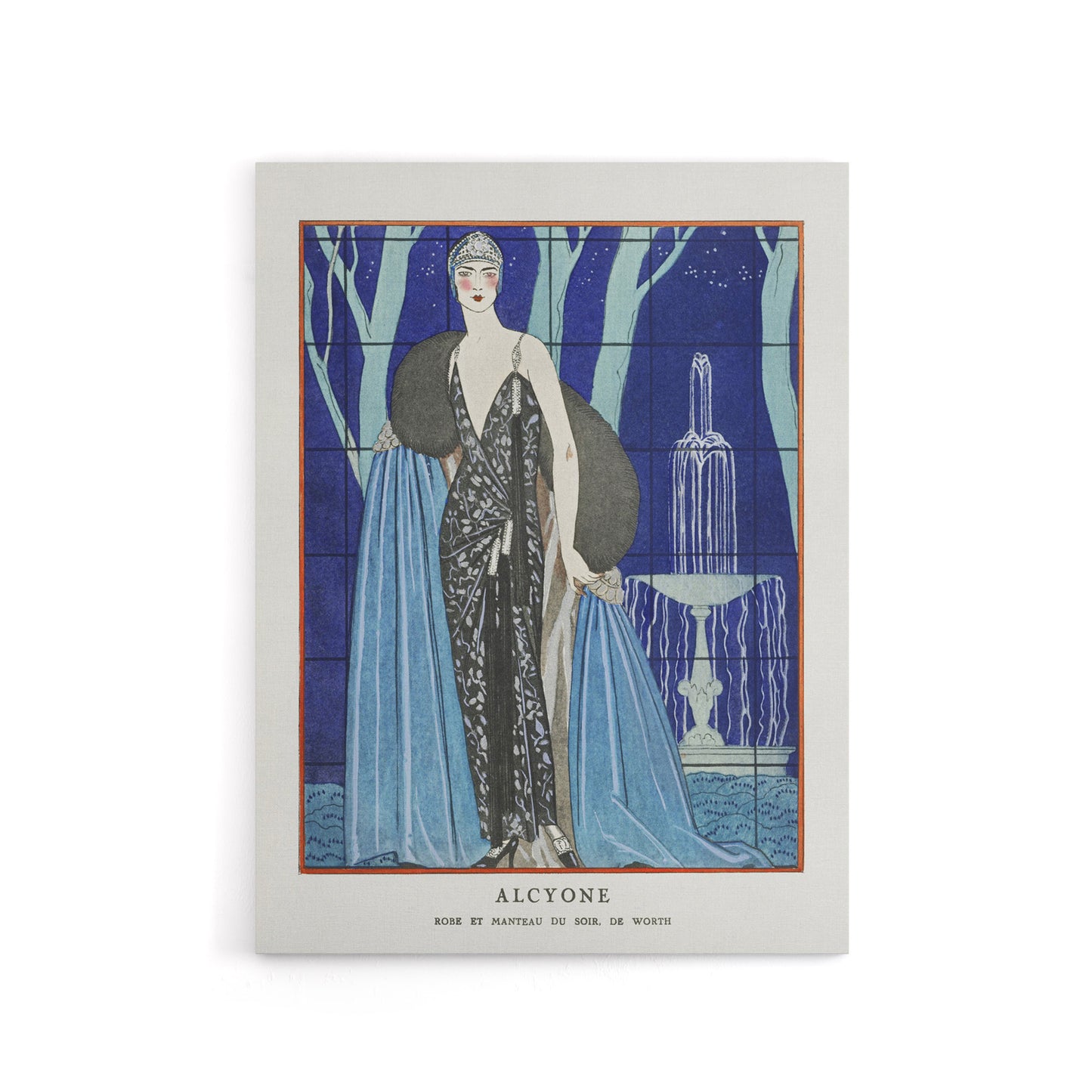 Alcyone Fashion Worth Advert Barbier Vintage Canvas Wall Art