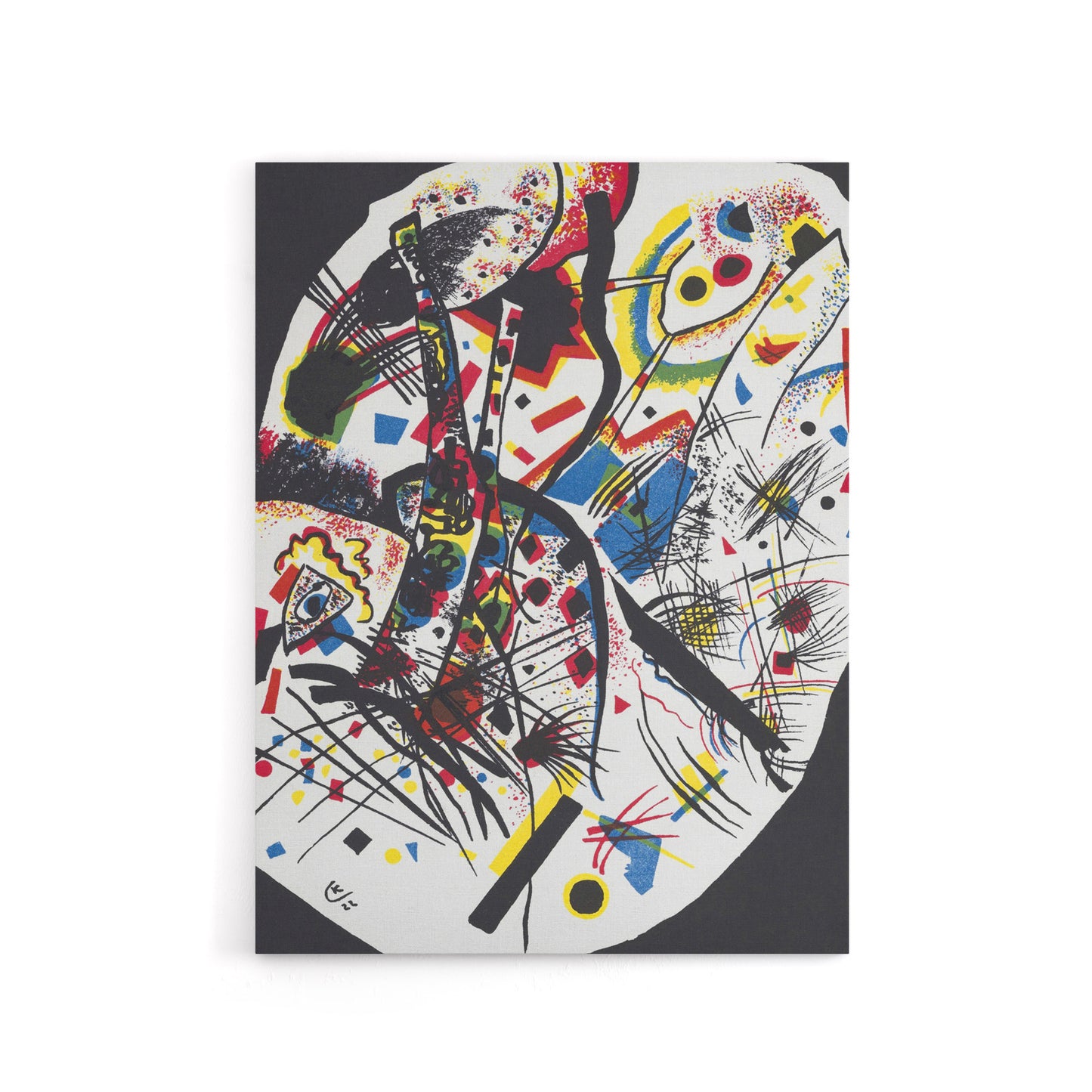 Small Worlds III Abstract Painting Kandinsky Canvas Wall Art Print