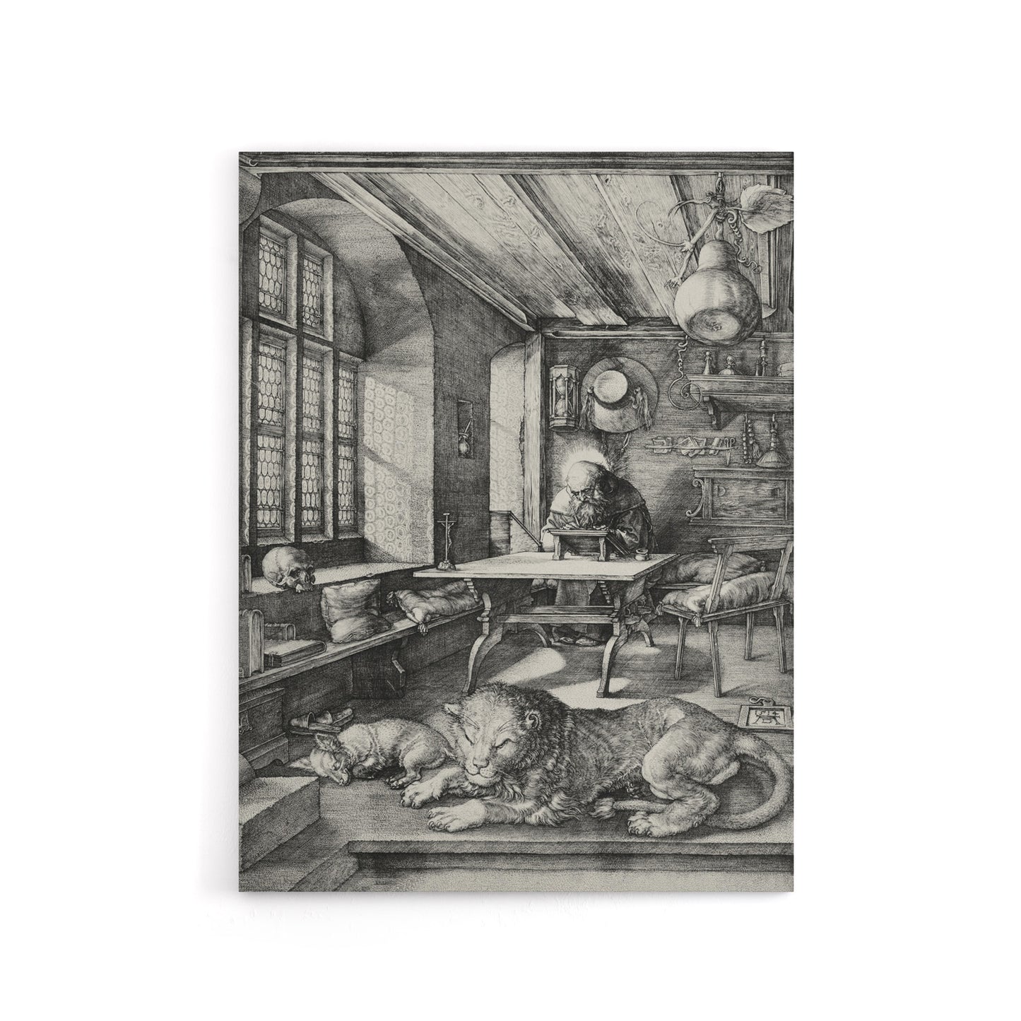 Saint Jerome in His Study Albrecht Durer Canvas Wall Art Print