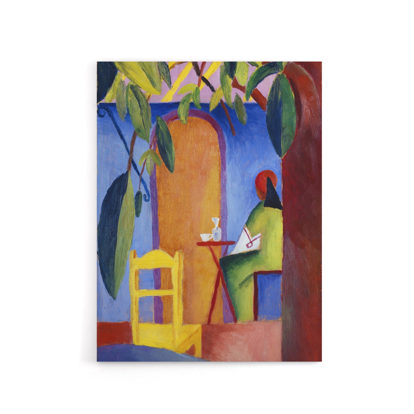 Turkish Cafe Modern Colourful August Macke Canvas Wall Art Print