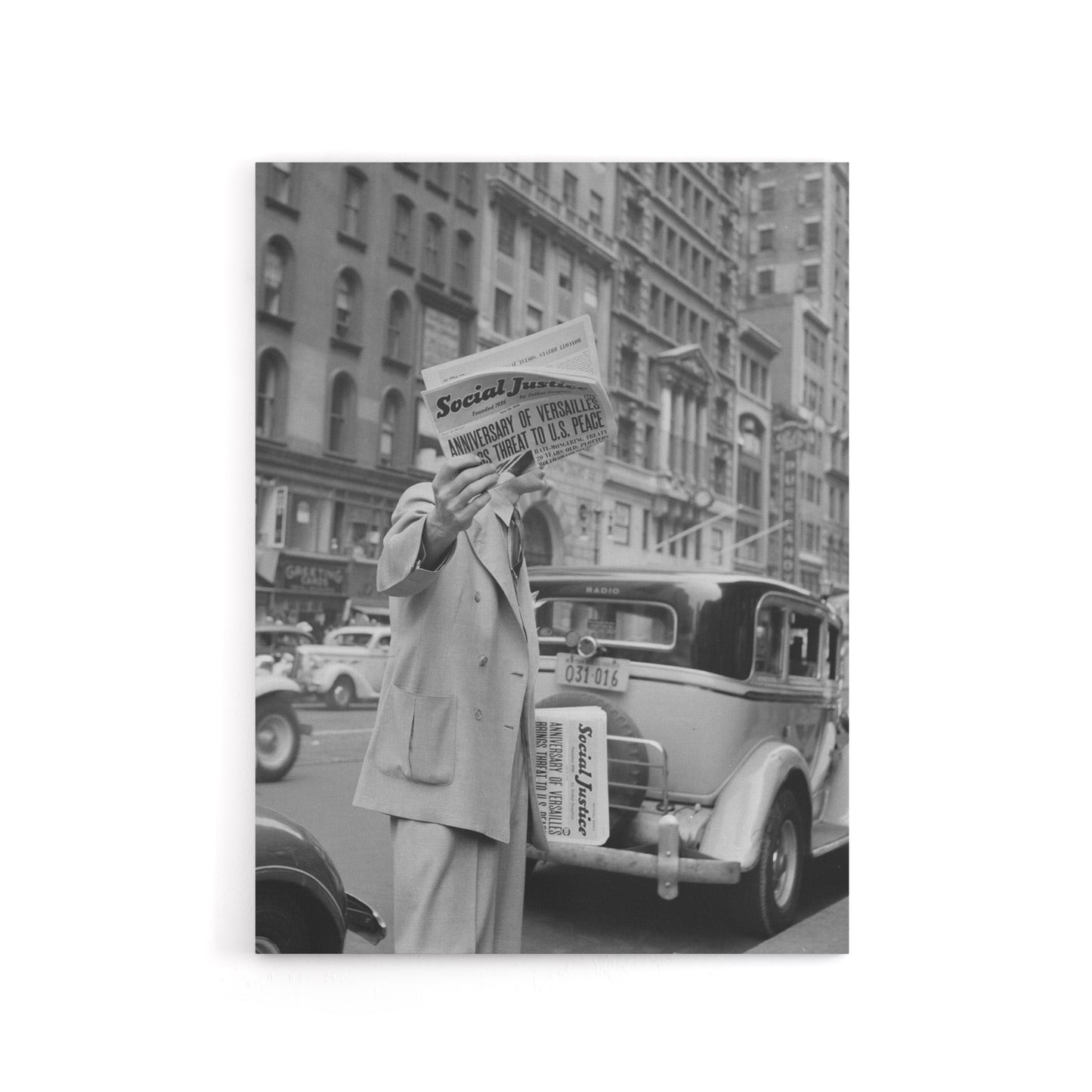 Social Justice Newsboy Dorothea Lange Canvas Wall Art Print