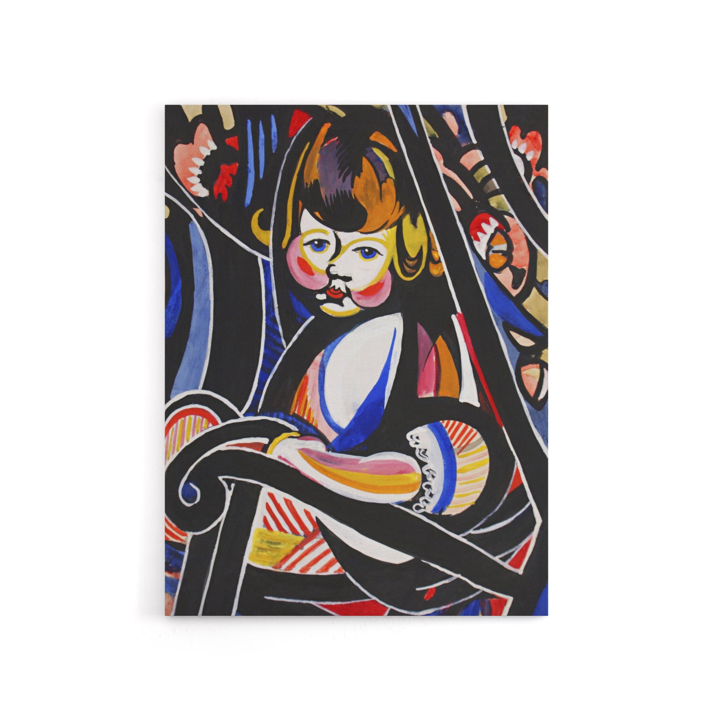 Child in Rocker Portrait Henry Lyman Sayen Canvas Wall Art Print