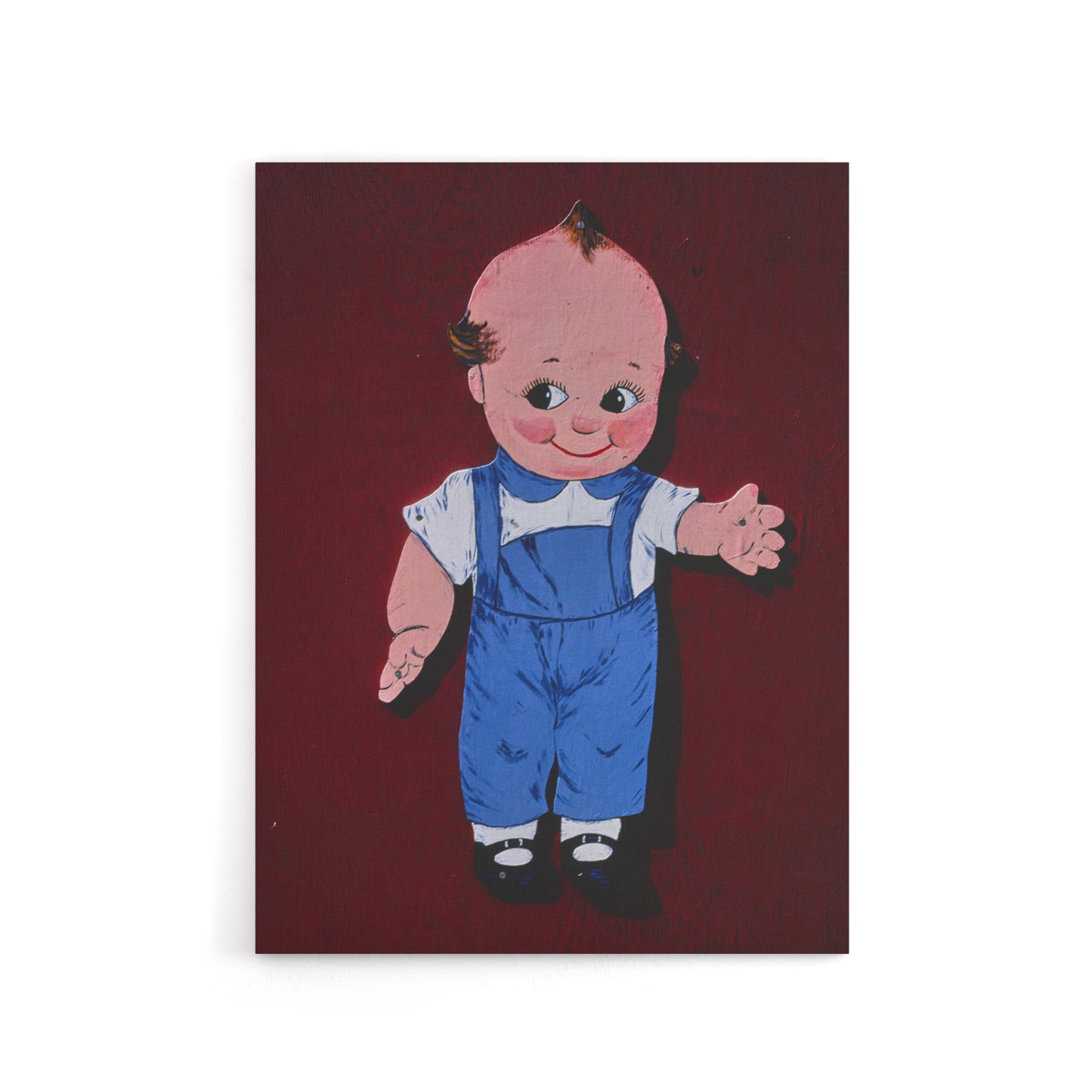 Retro Boy Kewpie Deer Acres Fun Park Margolies Canvas Wall Art Print