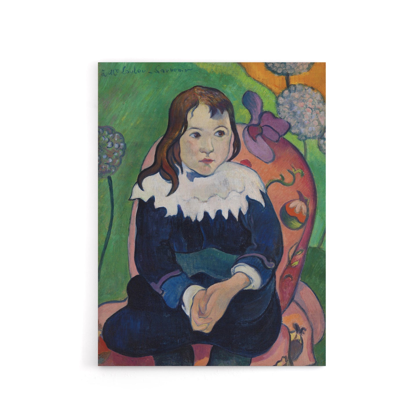 Mr Loulou Colourful Portrait Paul Gauguin Canvas Wall Art Print