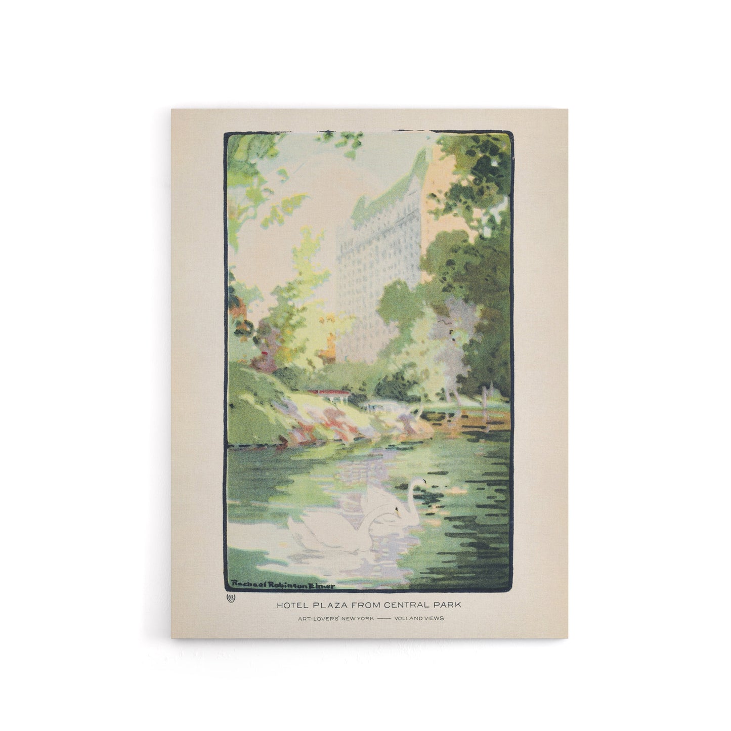 Hotel Plaza from Central Park Elmer Canvas Wall Art Print